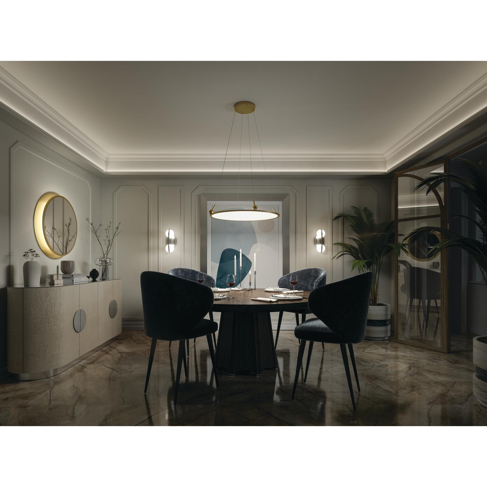 Elan Lighting Jovian 30 Inch LED Chandelier