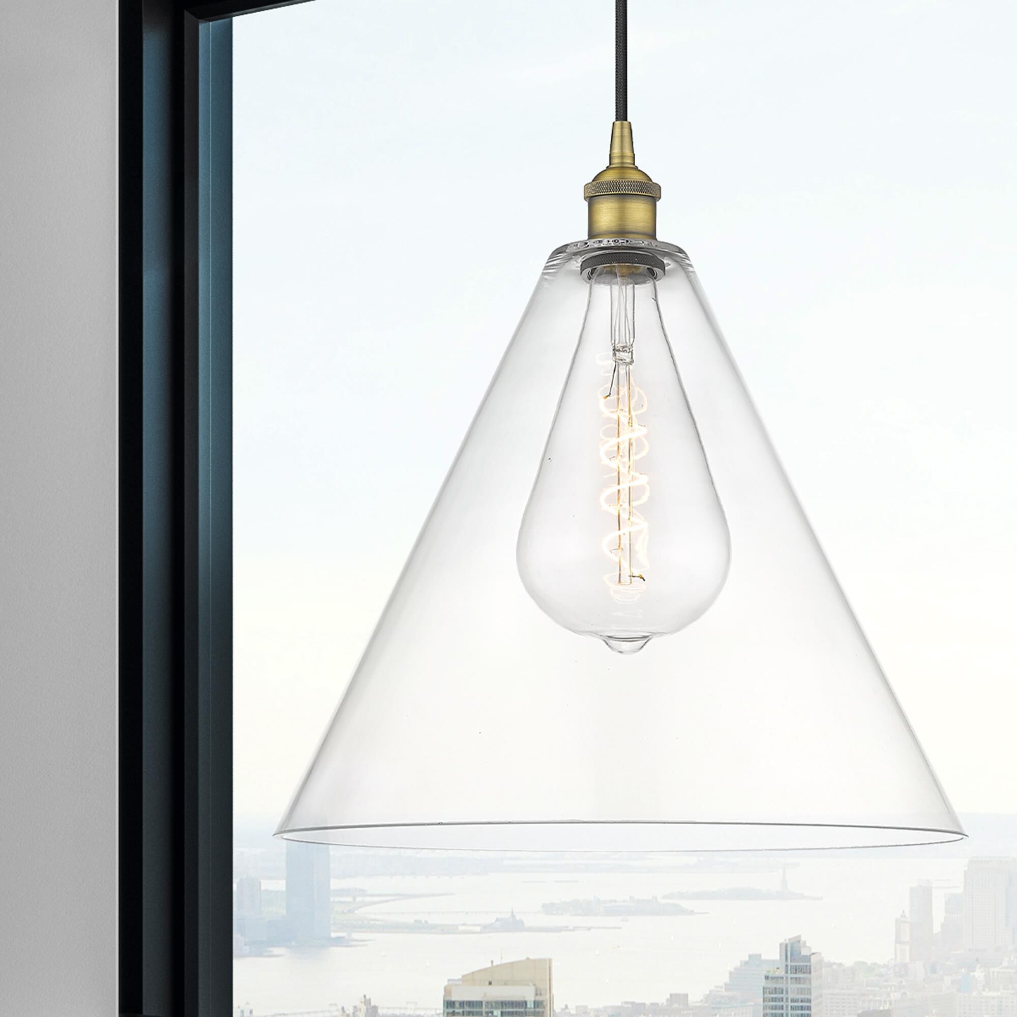 Innovations Lighting Bruno Marashlian Edison Cone 16 Inch Large Pendant