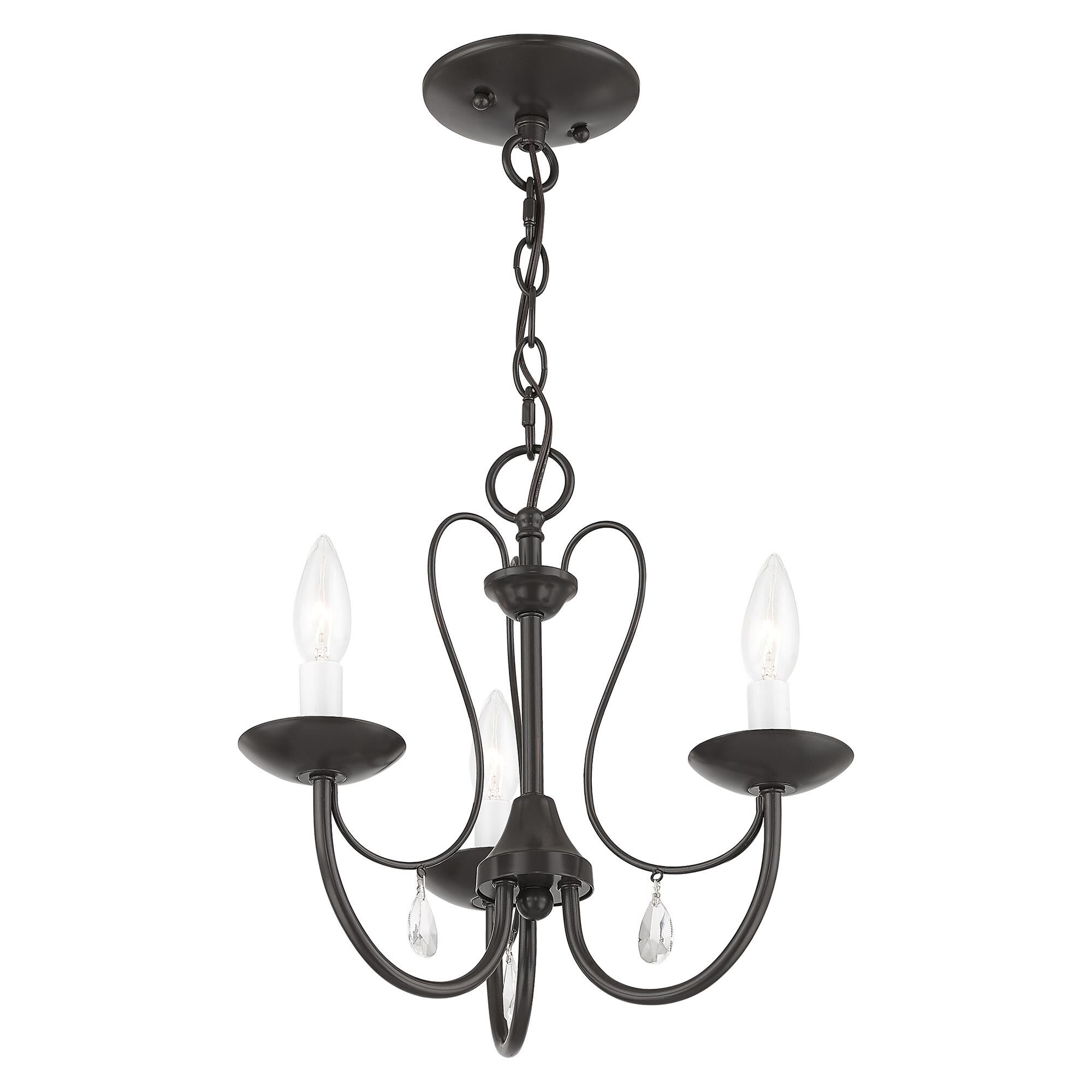 Mirabella 14 Inch 3 Light Mini Chandelier by Livex Lighting
