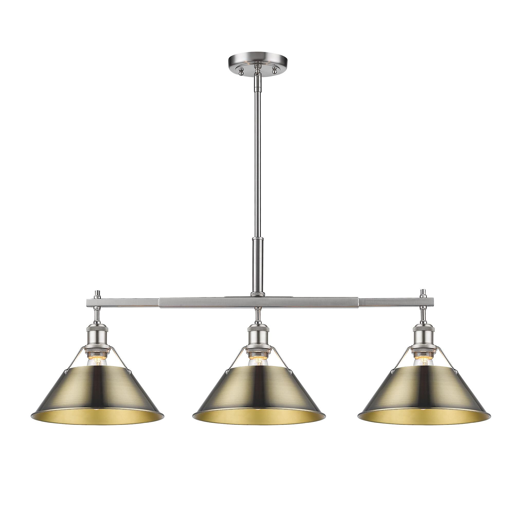 Orwell 36 Inch Linear Suspension Light by Golden Lighting