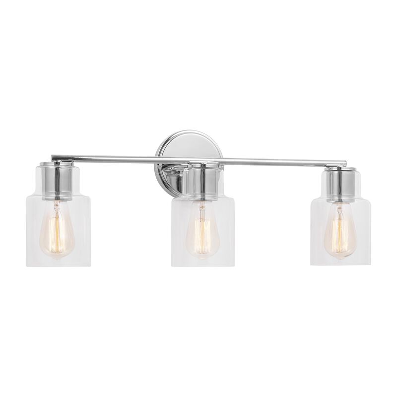 Drew & Jonathan Sayward 24 Inch 3 Light Bath Vanity Light by Visual Comfort Studio