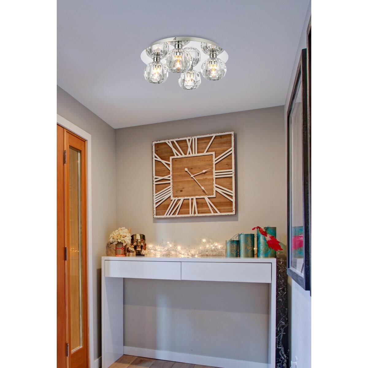 Graham 14 Inch 4 Light LED Flush Mount by Elegant Lighting