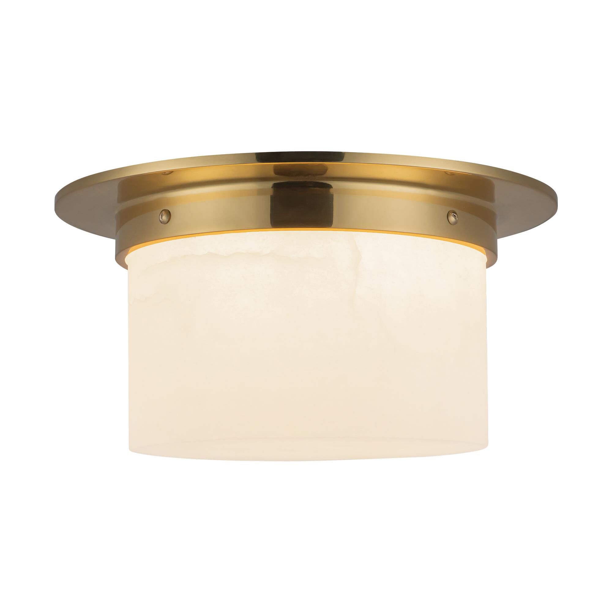Shown in Patina Brass finish and Alabaster glass