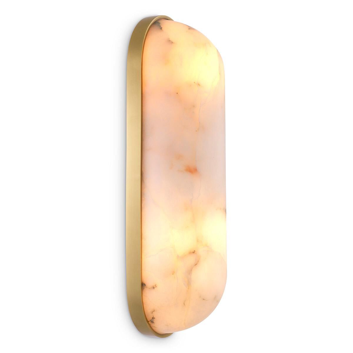 Shown in Alabaster, Antique Brass finish