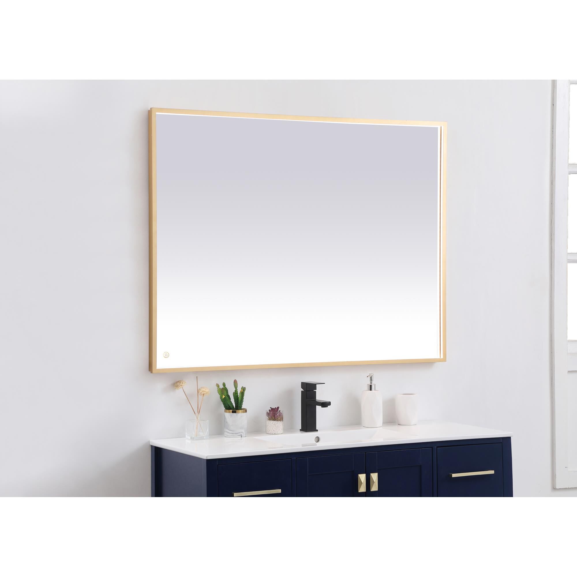 Pier LED Lighted Mirror by Elegant Decor