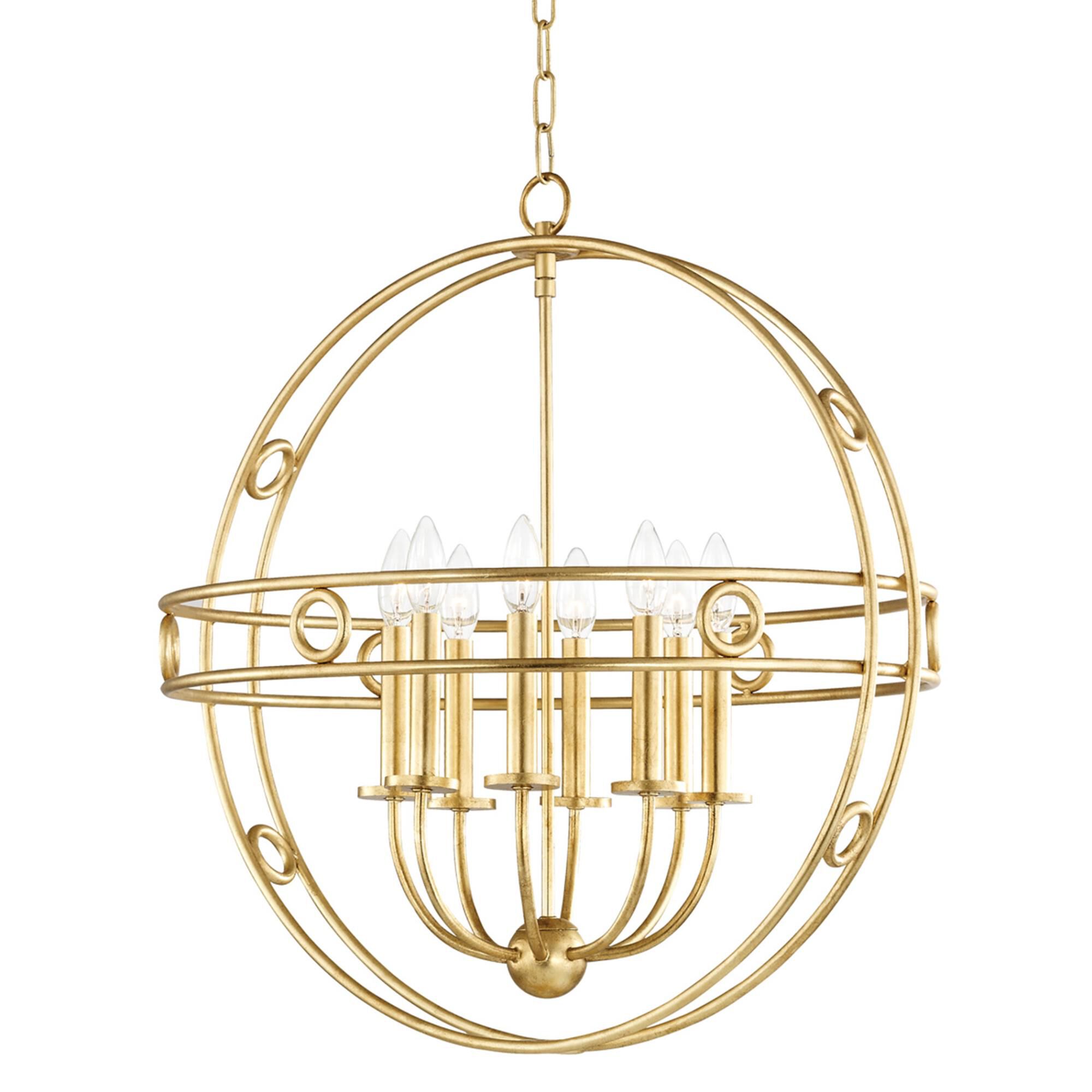 Jade 23 Inch 8 Light Chandelier by Mitzi