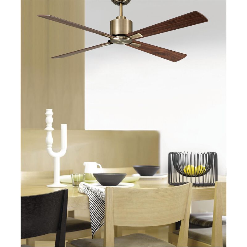 Climate 52 Inch Ceiling Fan with Light Kit by Beacon Lighting