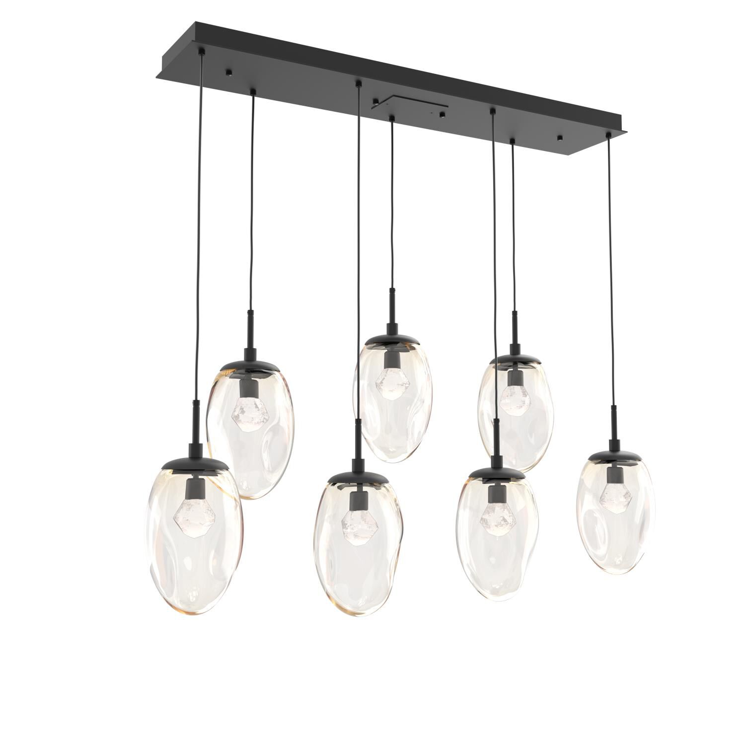 Levi Wilson Nebula 50 Inch 7 Light LED Linear Suspension Light by Hammerton Studio