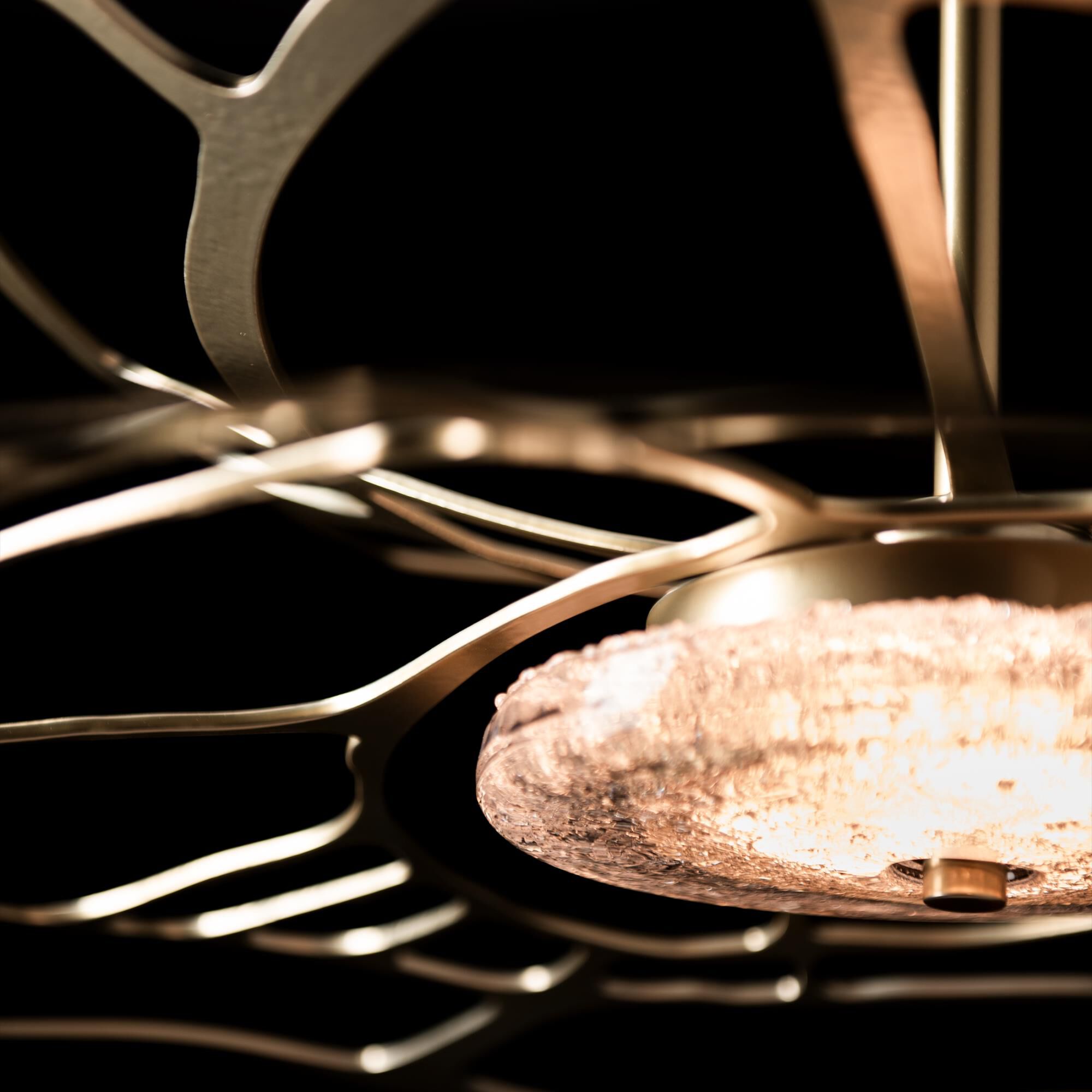 Shown in Modern Brass finish and Clear glass