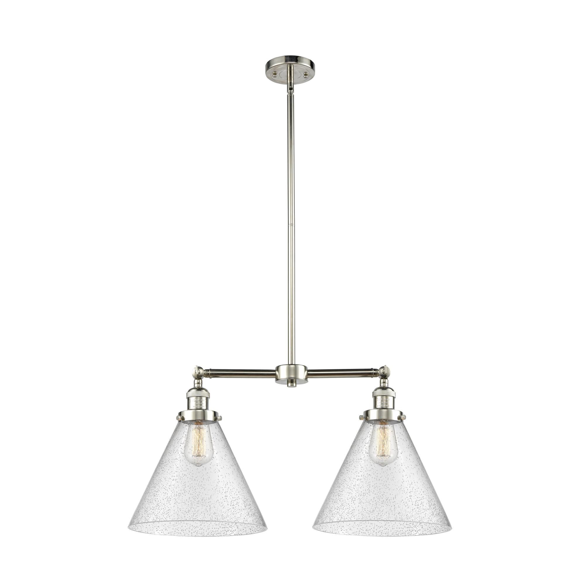 Bruno Marashlian X-Large Cone 21 Inch 2 Light Mini Chandelier by Innovations Lighting