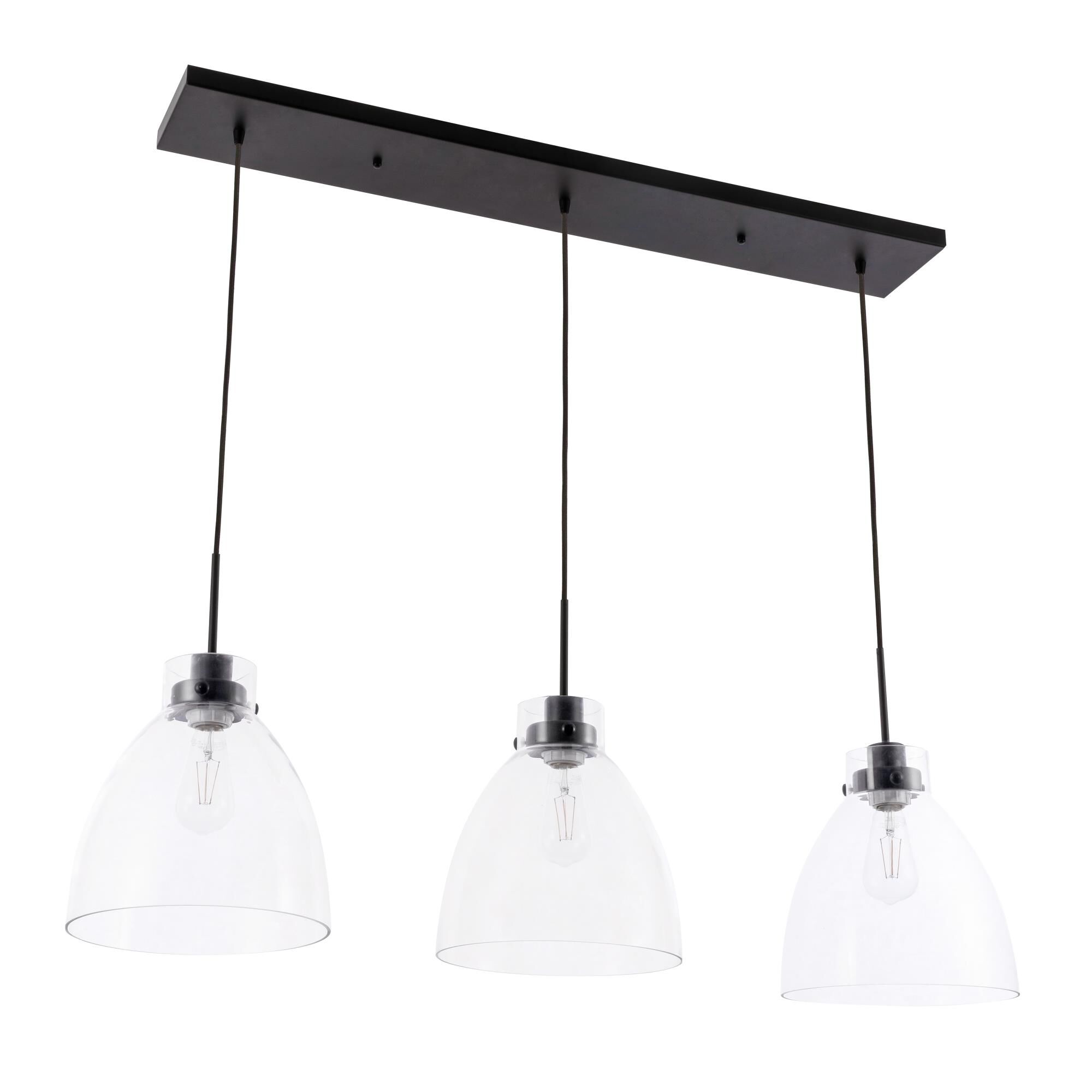 Frey 42 Inch 3 Light Linear Suspension Light by Elegant Lighting