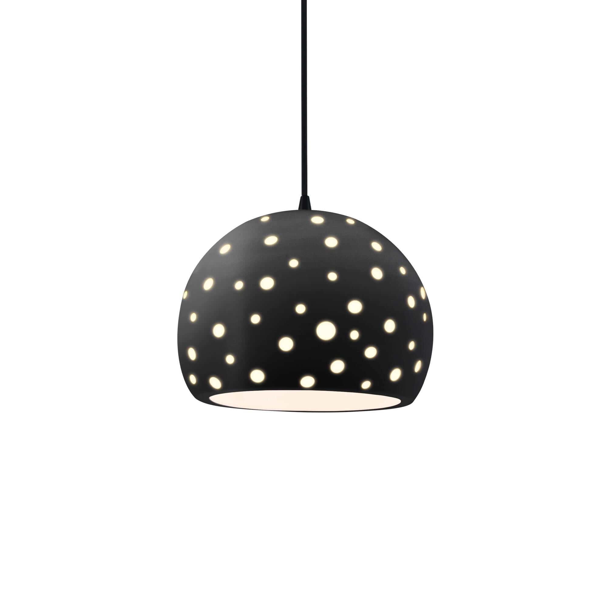 Perforated Globe 7 Inch Mini Pendant by Justice Design Group