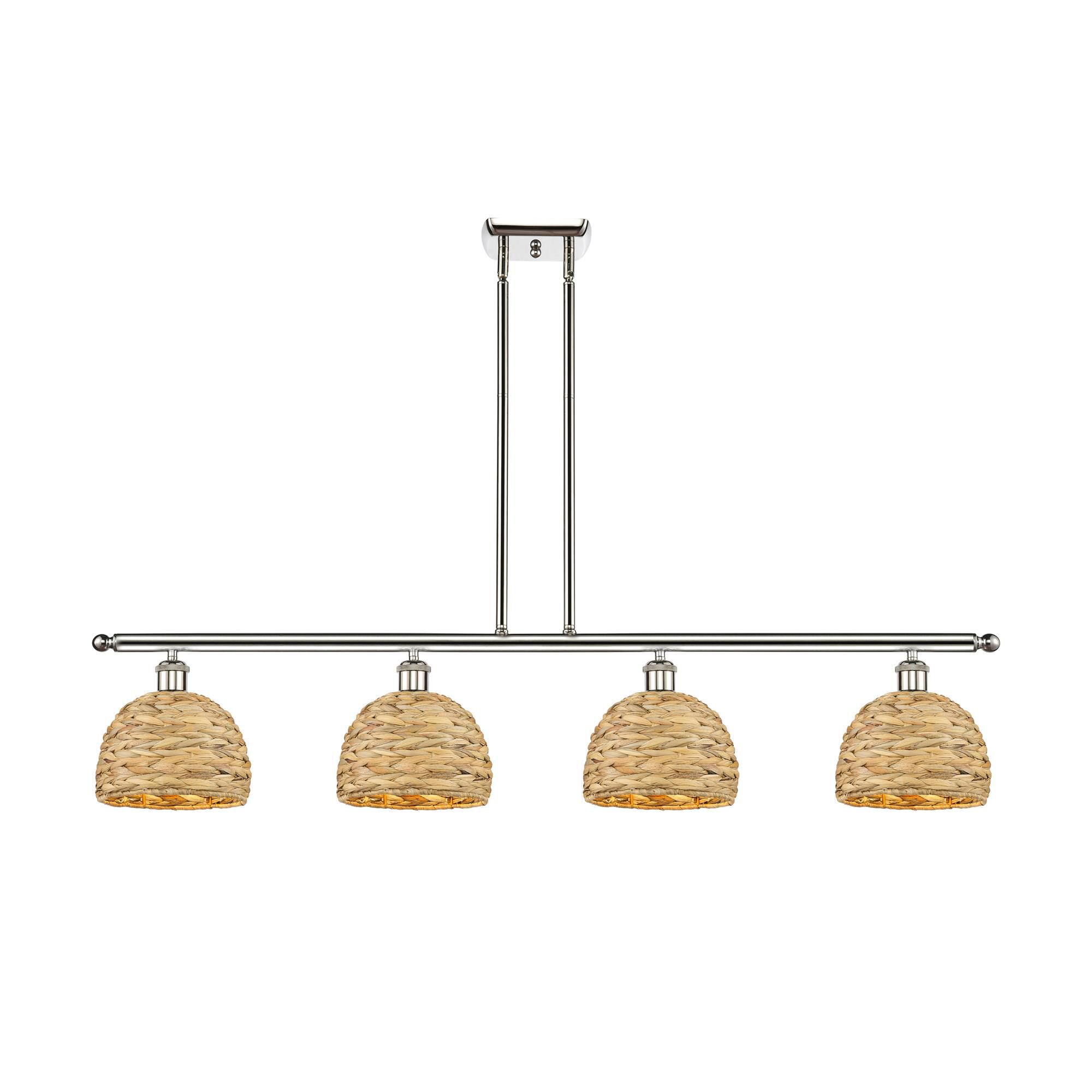 Shown in Polished Nickel finish and Natural shade