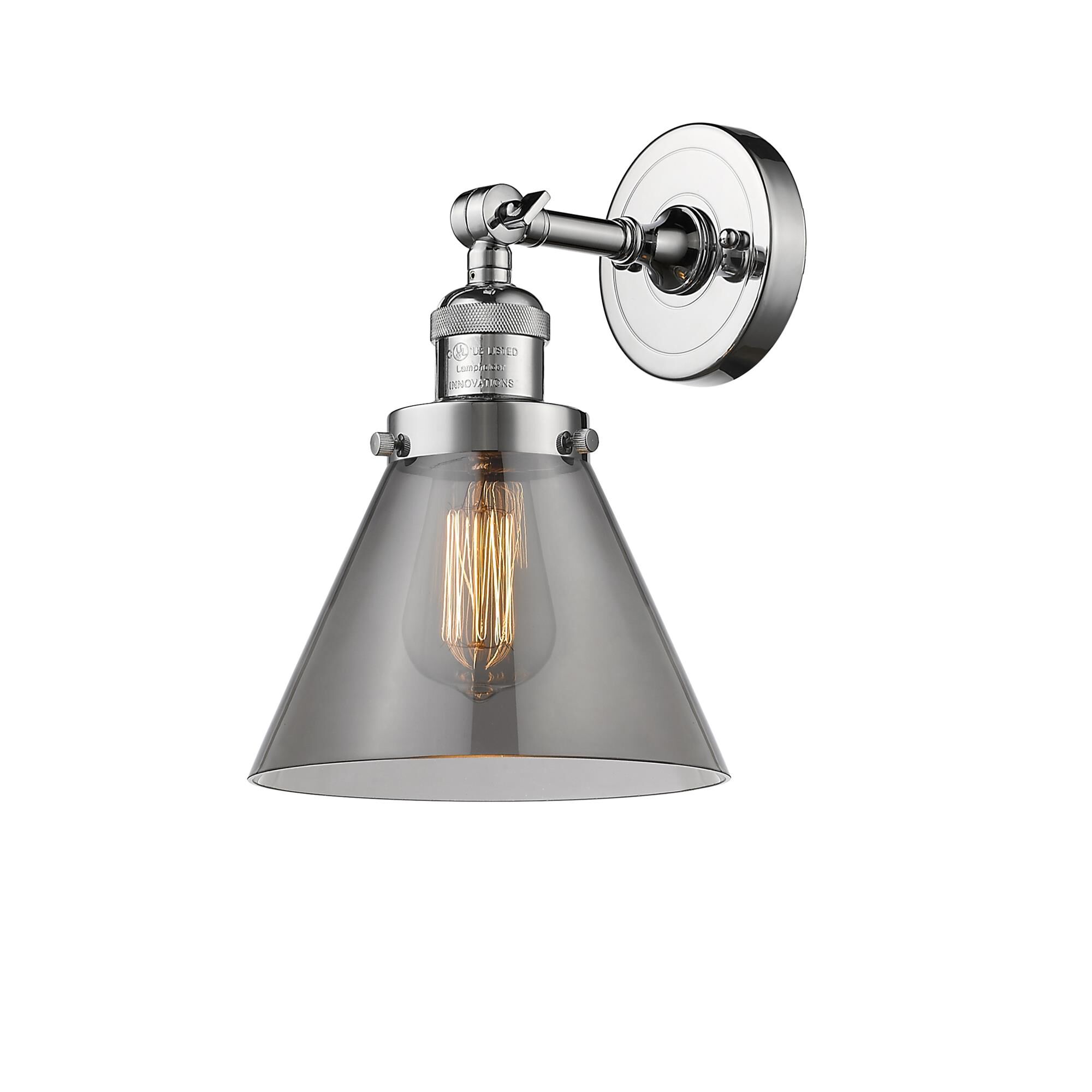 Bruno Marashlian Large Cone 7 Inch 1 Light Semi Flush Mount by Innovations Lighting