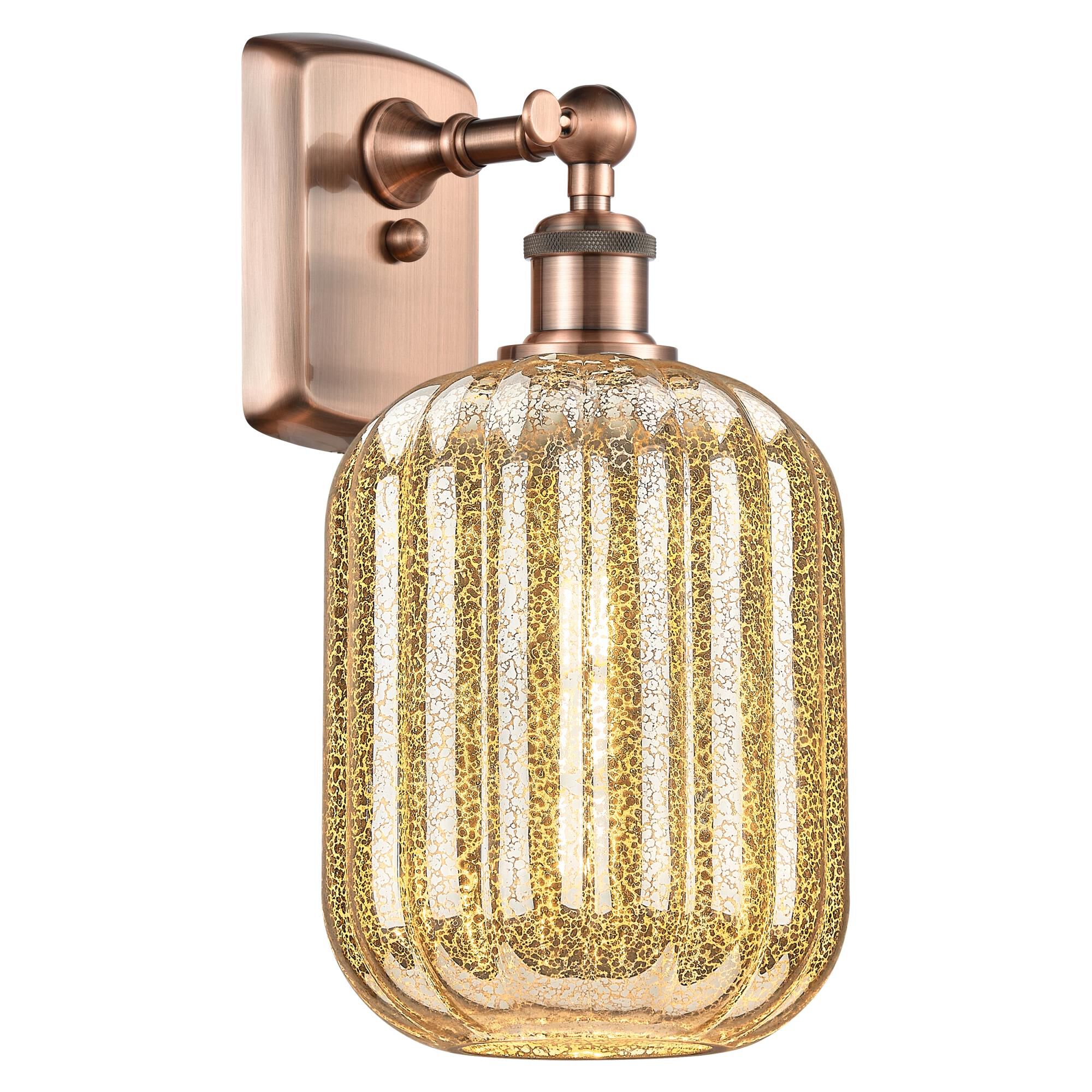 Shown in Antique Copper finish and Mercury glass