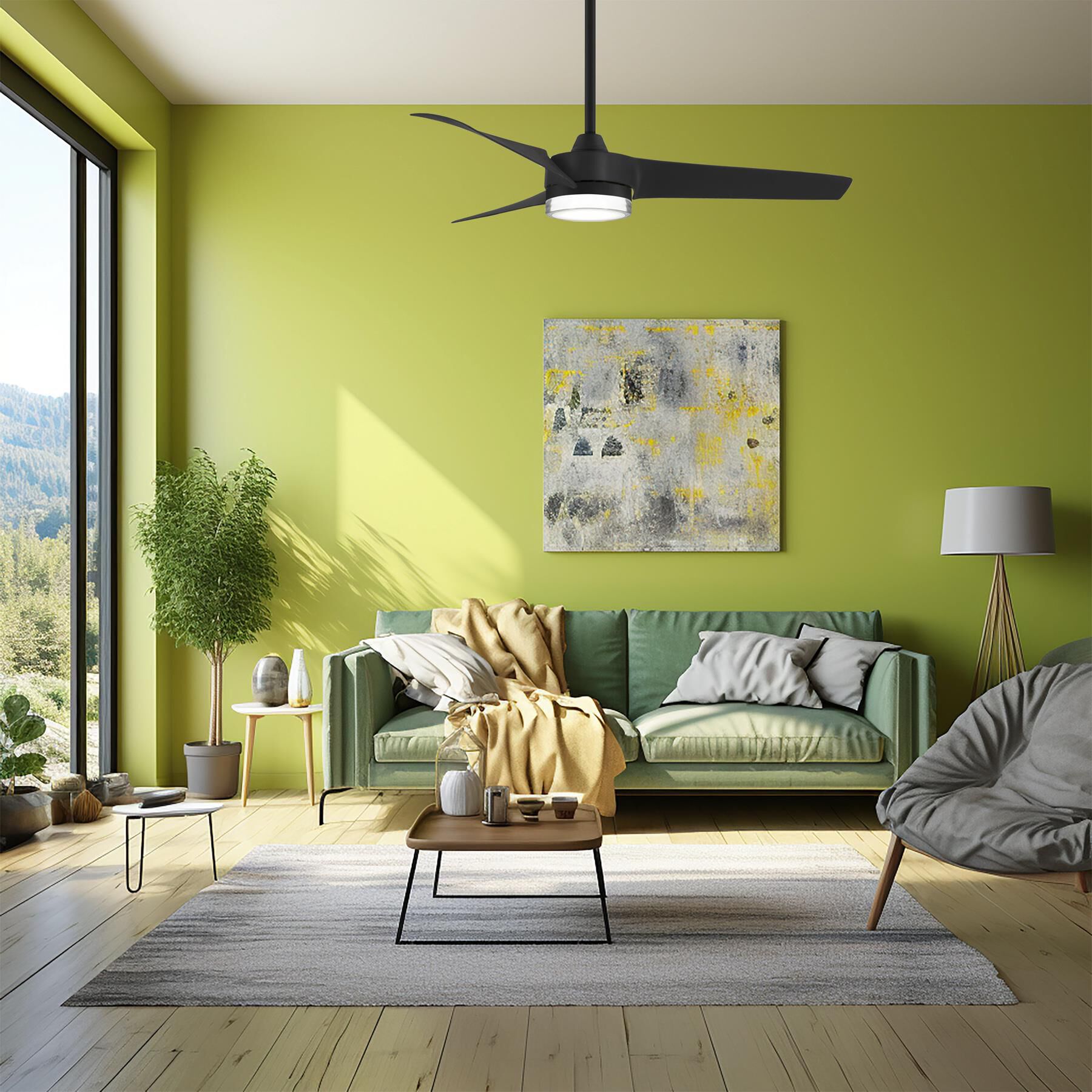 Veer Outdoor Rated 56 Inch Ceiling Fan with Light Kit by Minka Aire