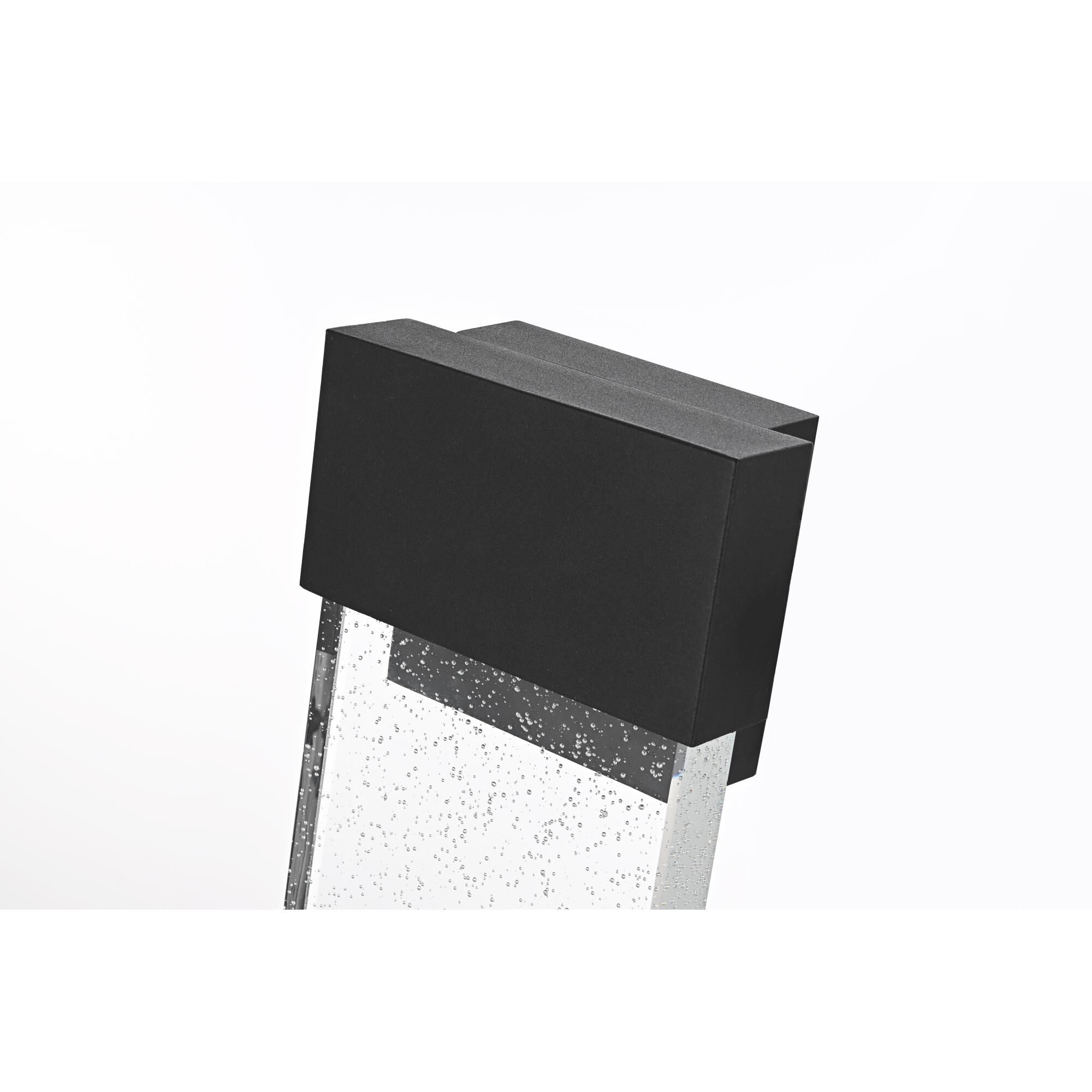 Shown in Black finish and Clear glass