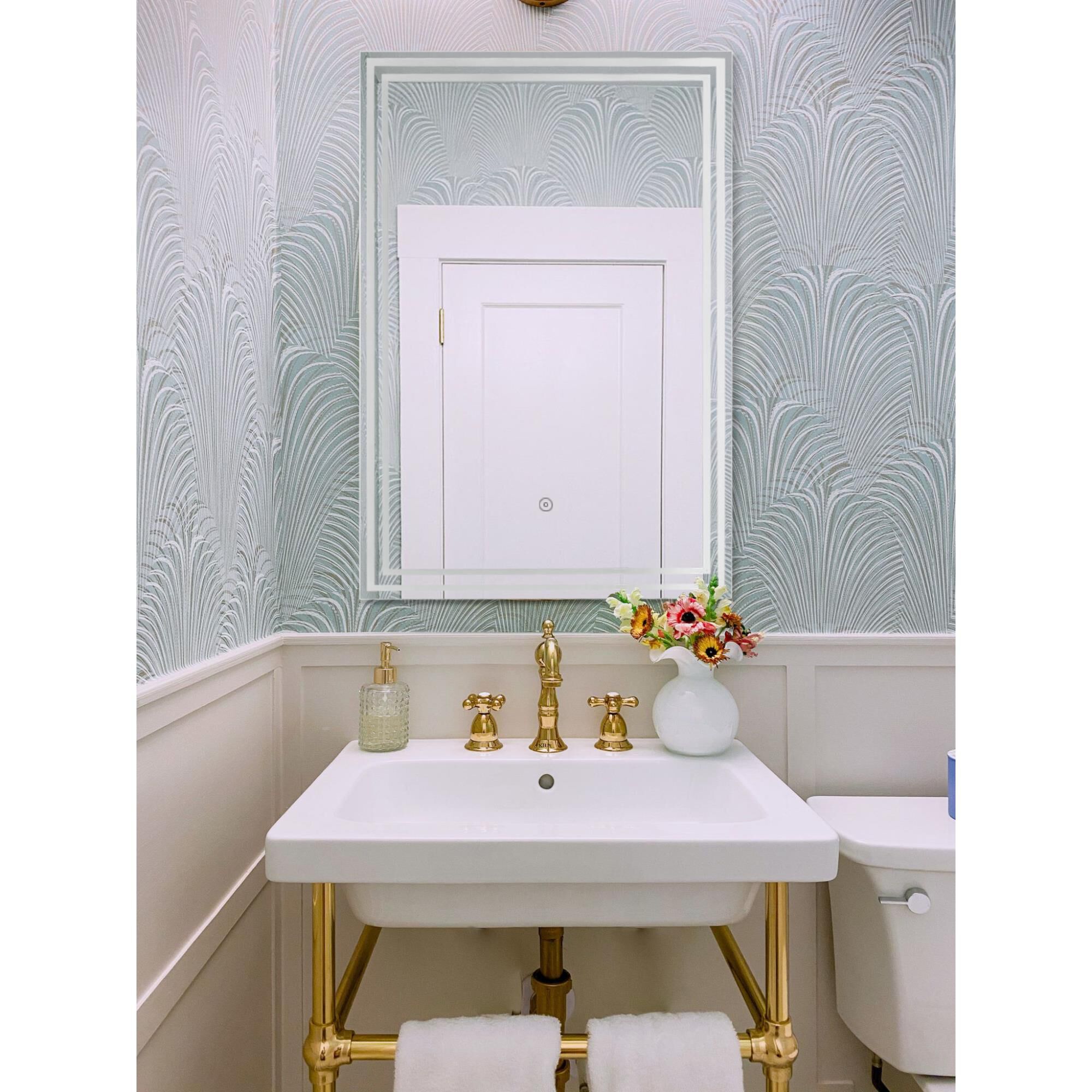 Tri Pol Bathroom Mirror by Decor Wonderland