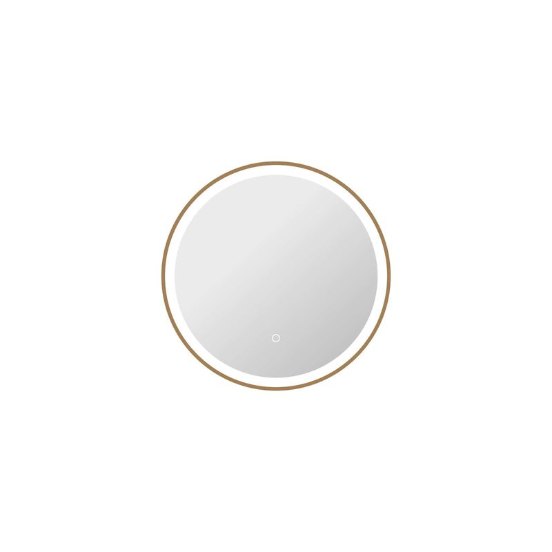 Harmoni 24 Inch Round LED Lighted Mirror by Elegant Decor