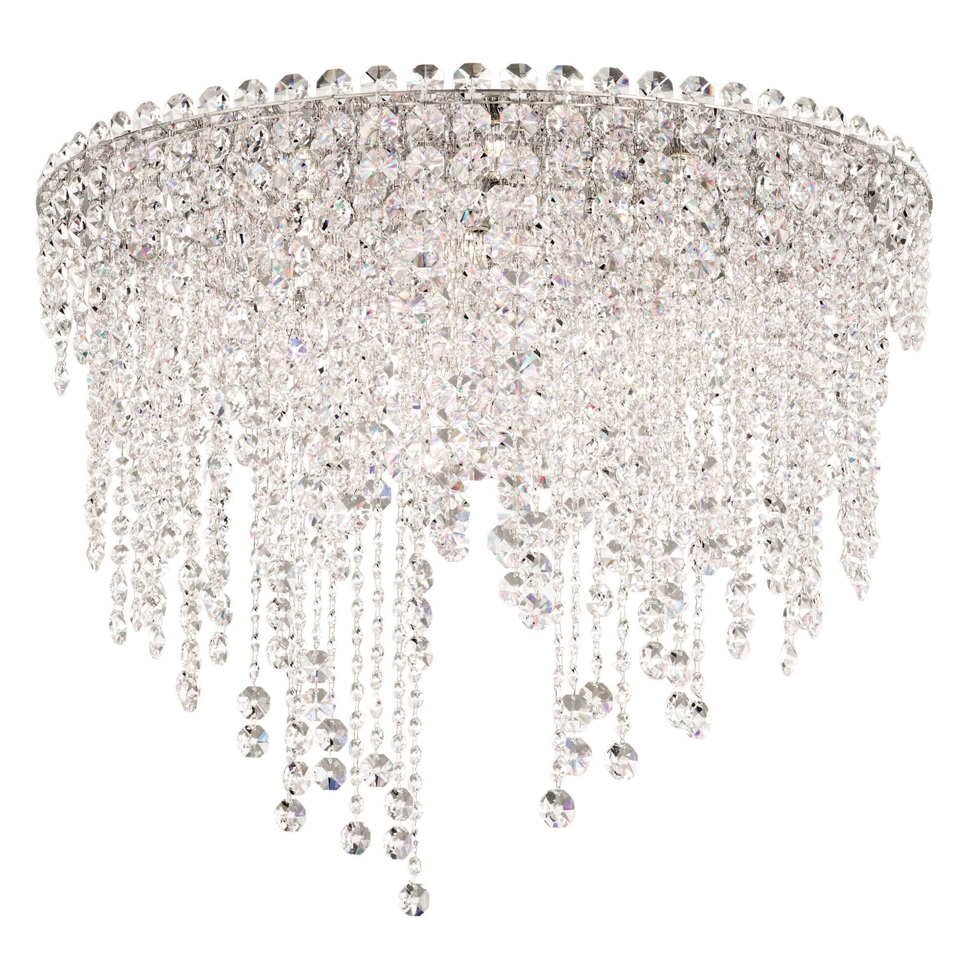 Shown in Polished Stainless Steel finish and Clear Optic crystal