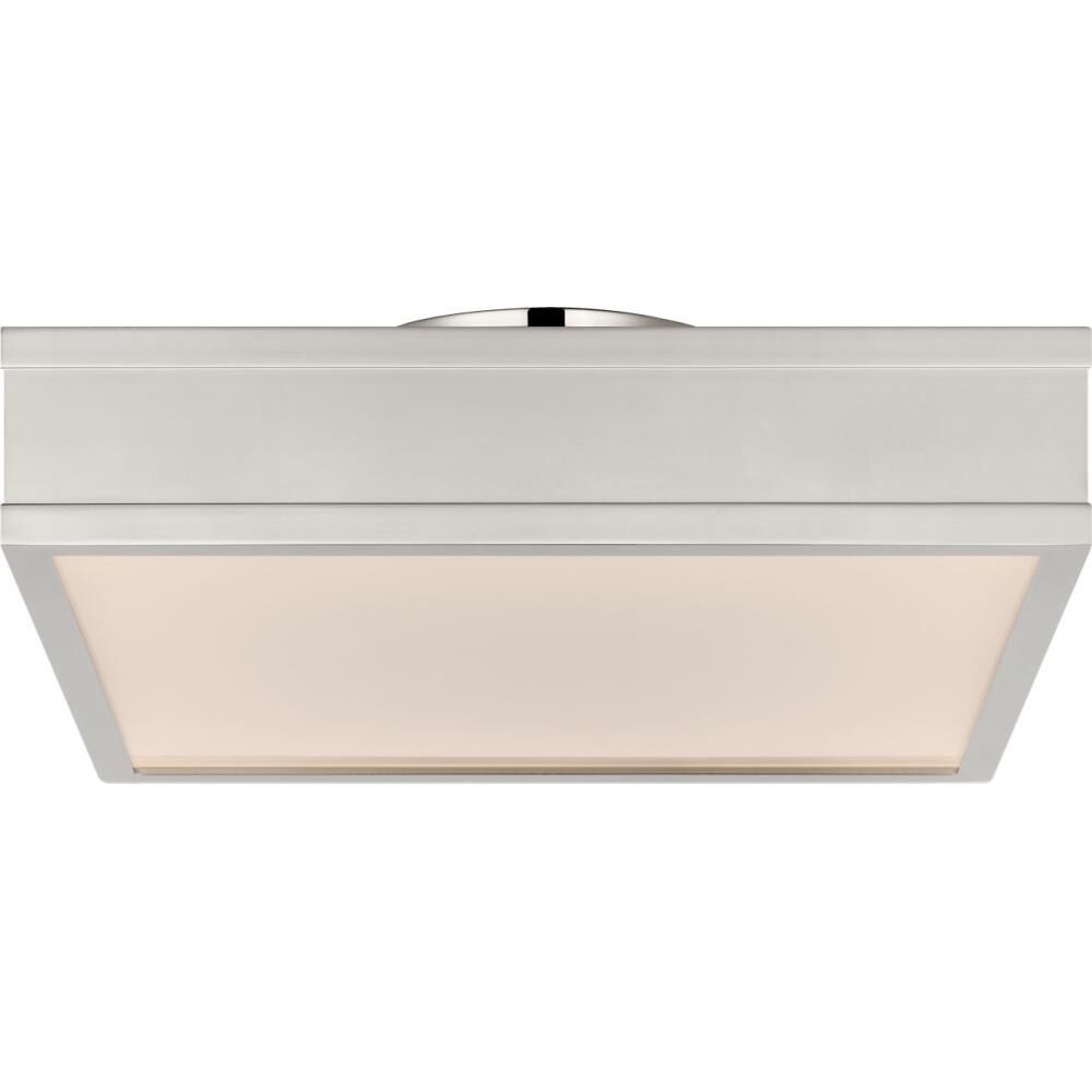 Shown in Polished Nickel finish and White glass