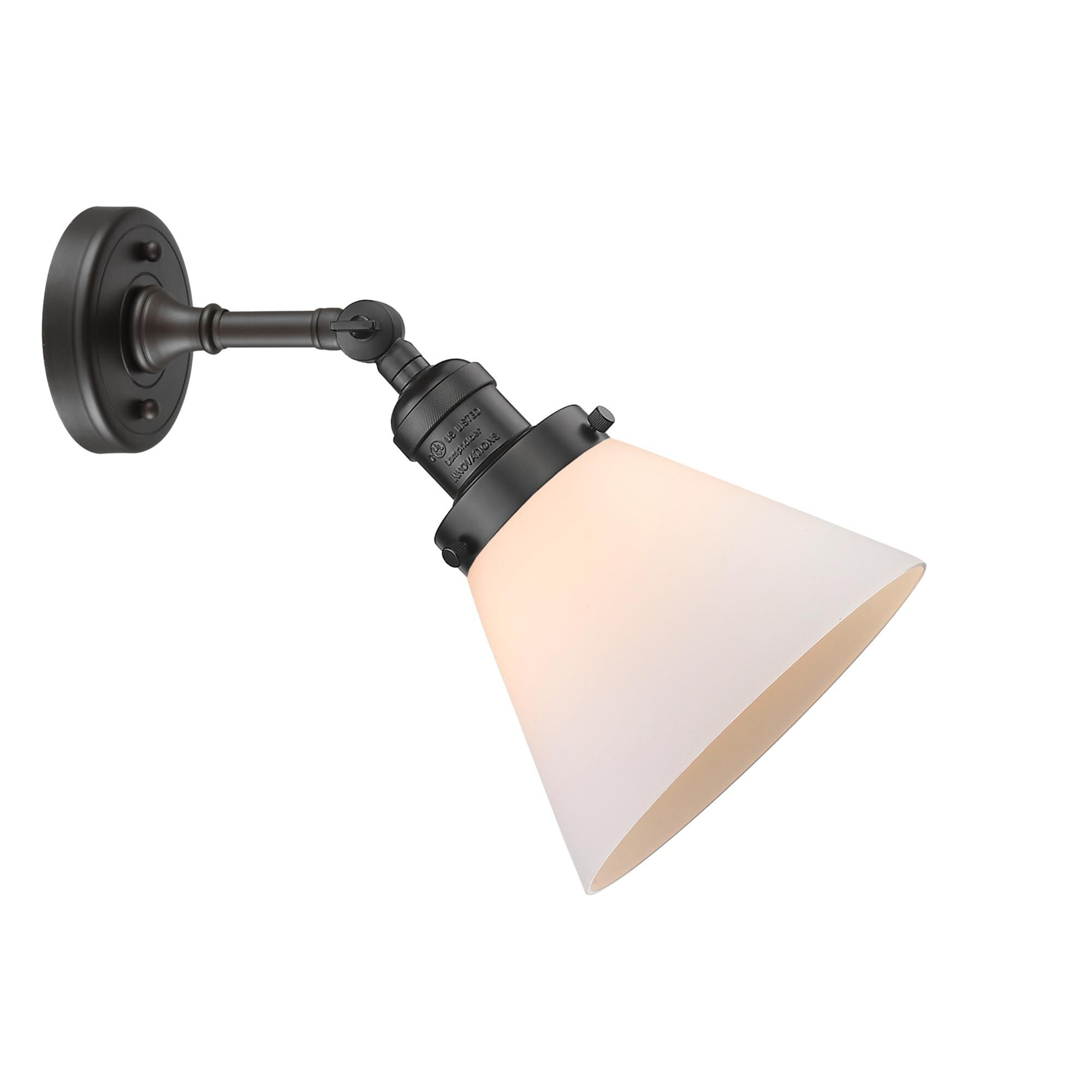 Shown in Oil Rubbed Bronze finish and Frosted glass and None accent