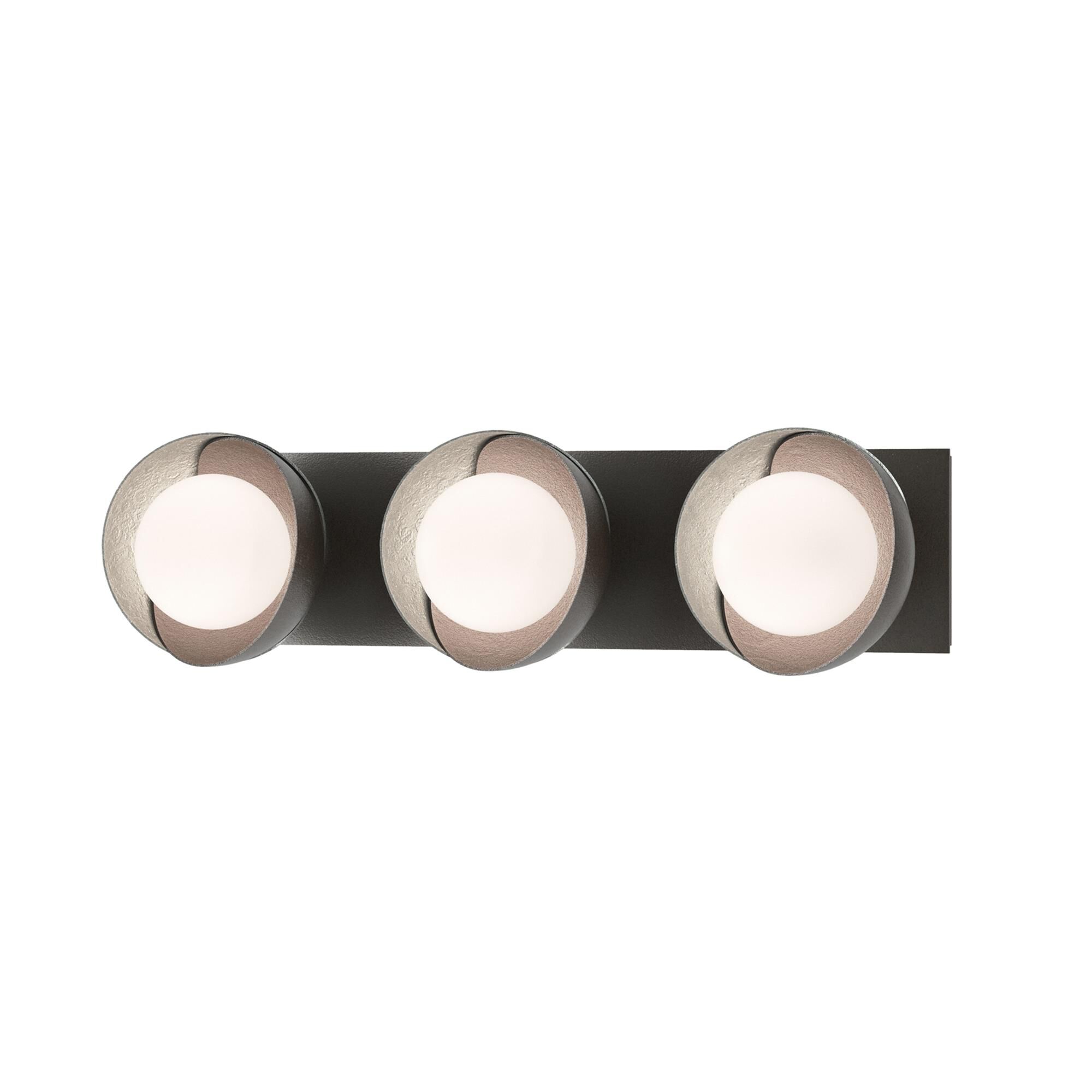 Shown in Oil Rubbed Bronze finish and Opal glass and Vintage Platinum (82) accent