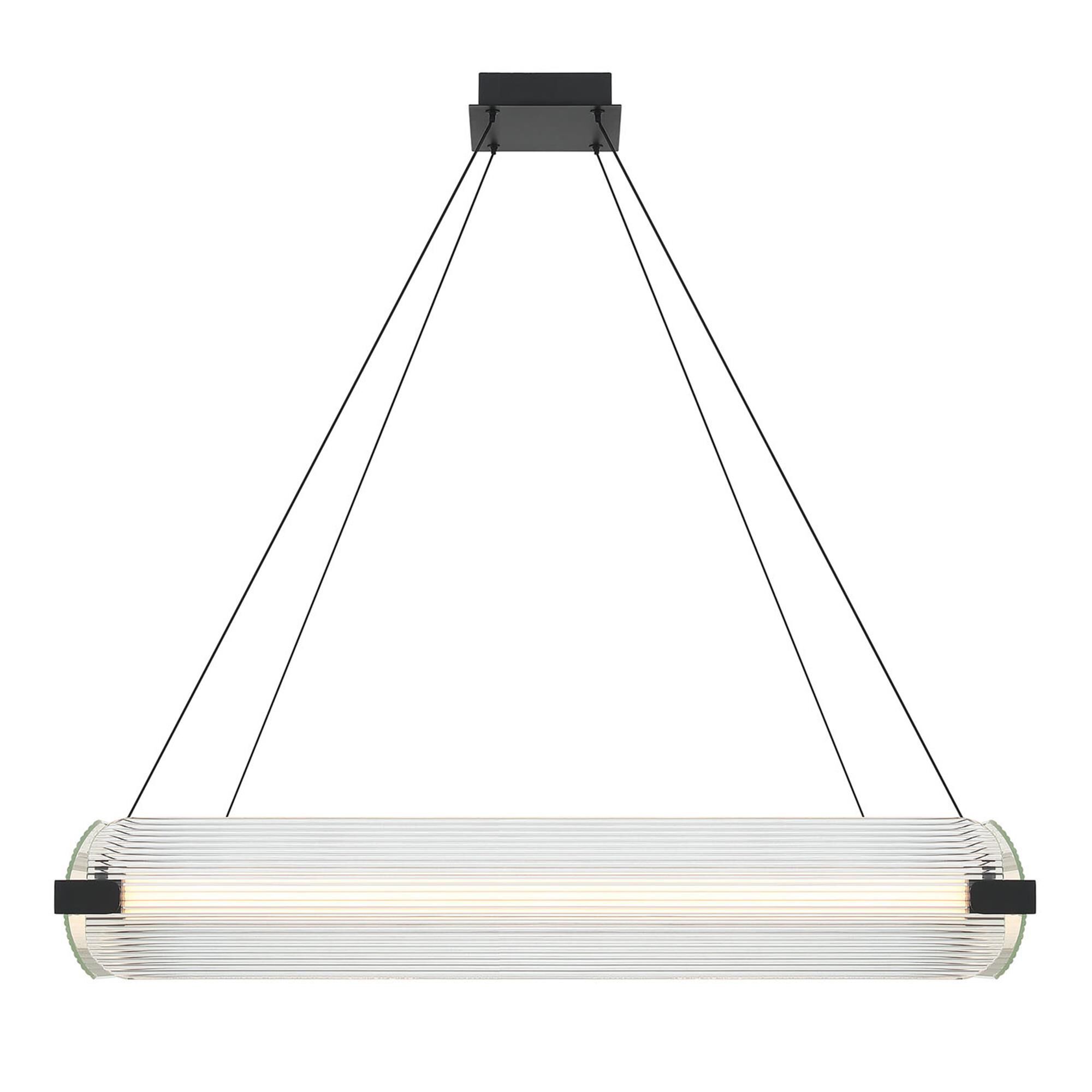 Shown in Matte Black finish and Clear glass