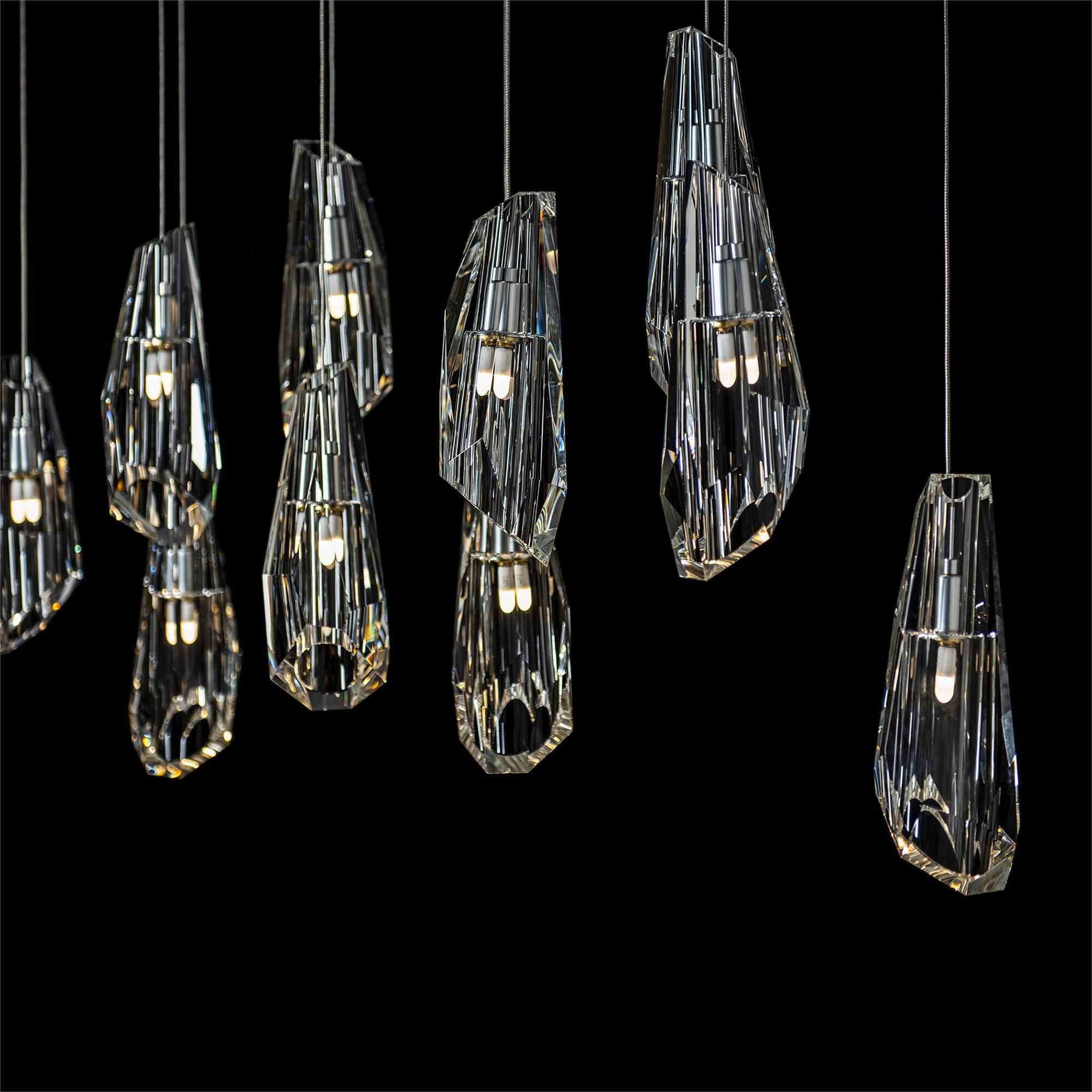 Shown in Sterling finish and Crystal accent