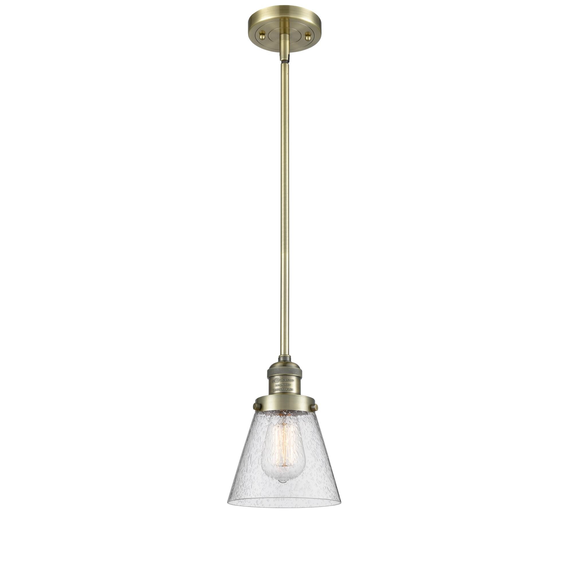 Bruno Marashlian Small Cone 6 Inch Mini Pendant by Innovations Lighting
