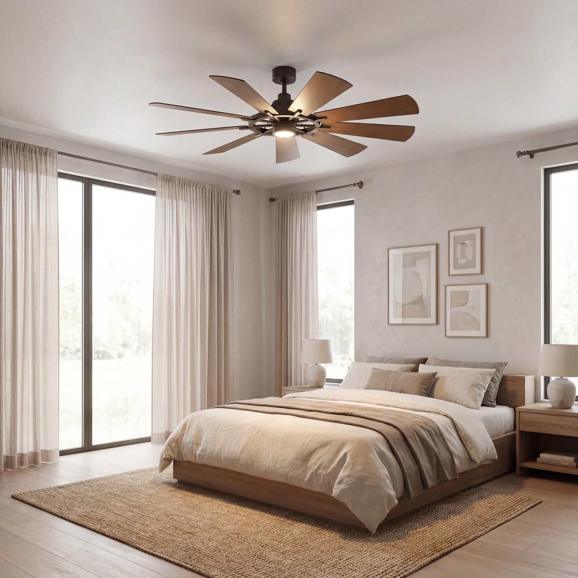 Gentry 65 Inch Ceiling Fan with Light Kit by Kichler Lighting