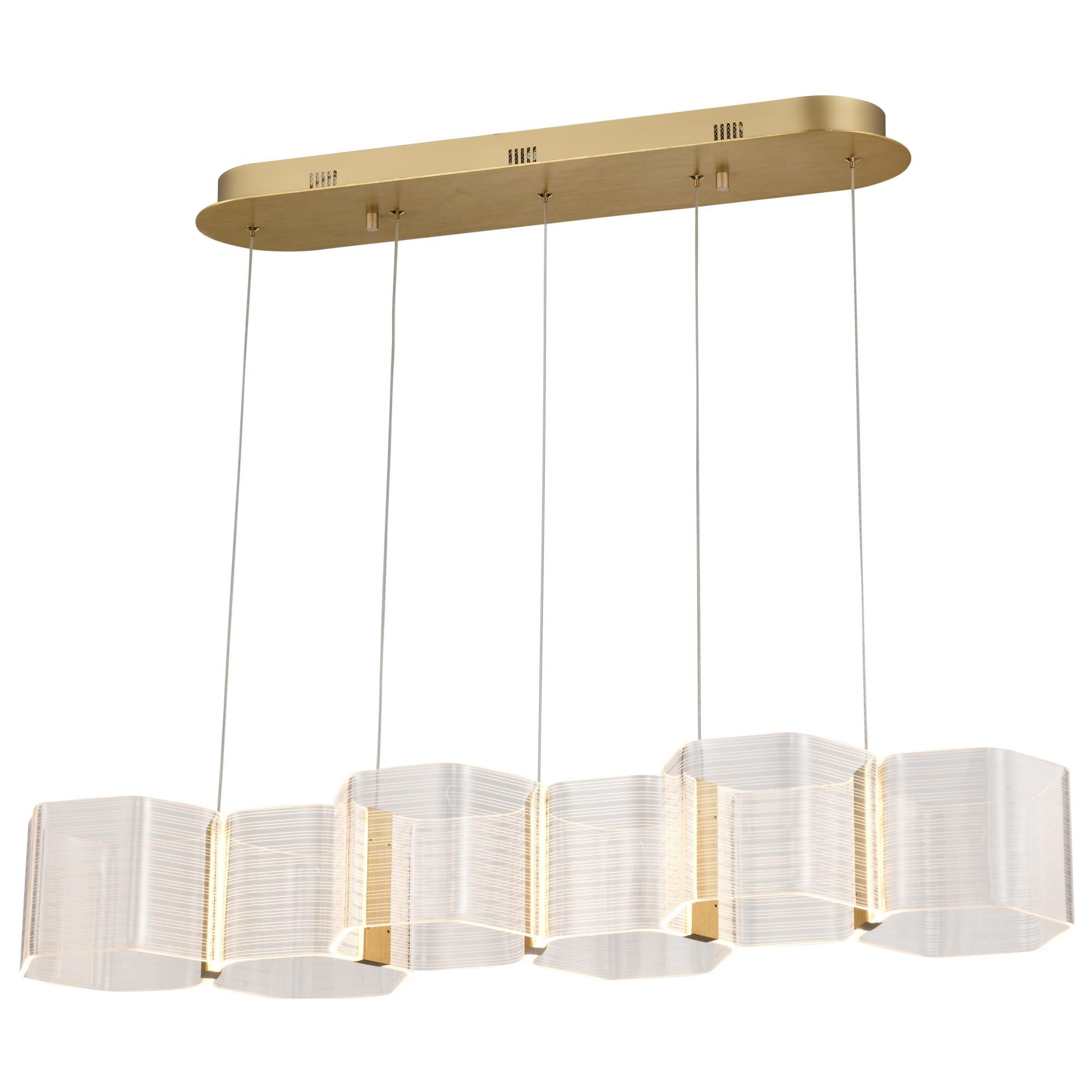 Kenzo 37 Inch Linear Suspension Light by Nuvo Lighting