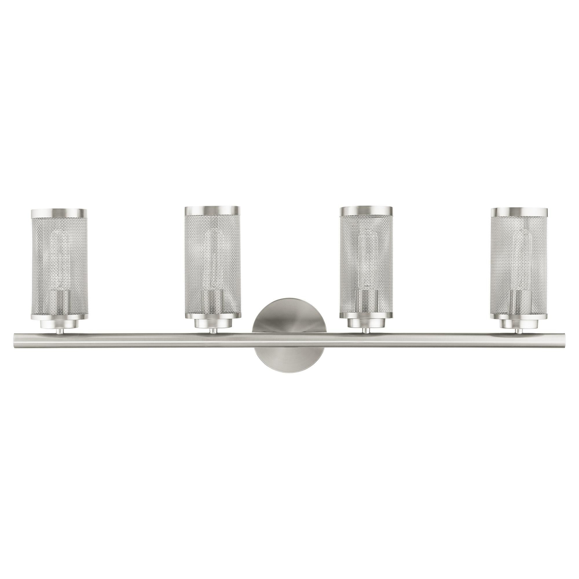Industro 35 Inch 4 Light Bath Vanity Light by Livex Lighting