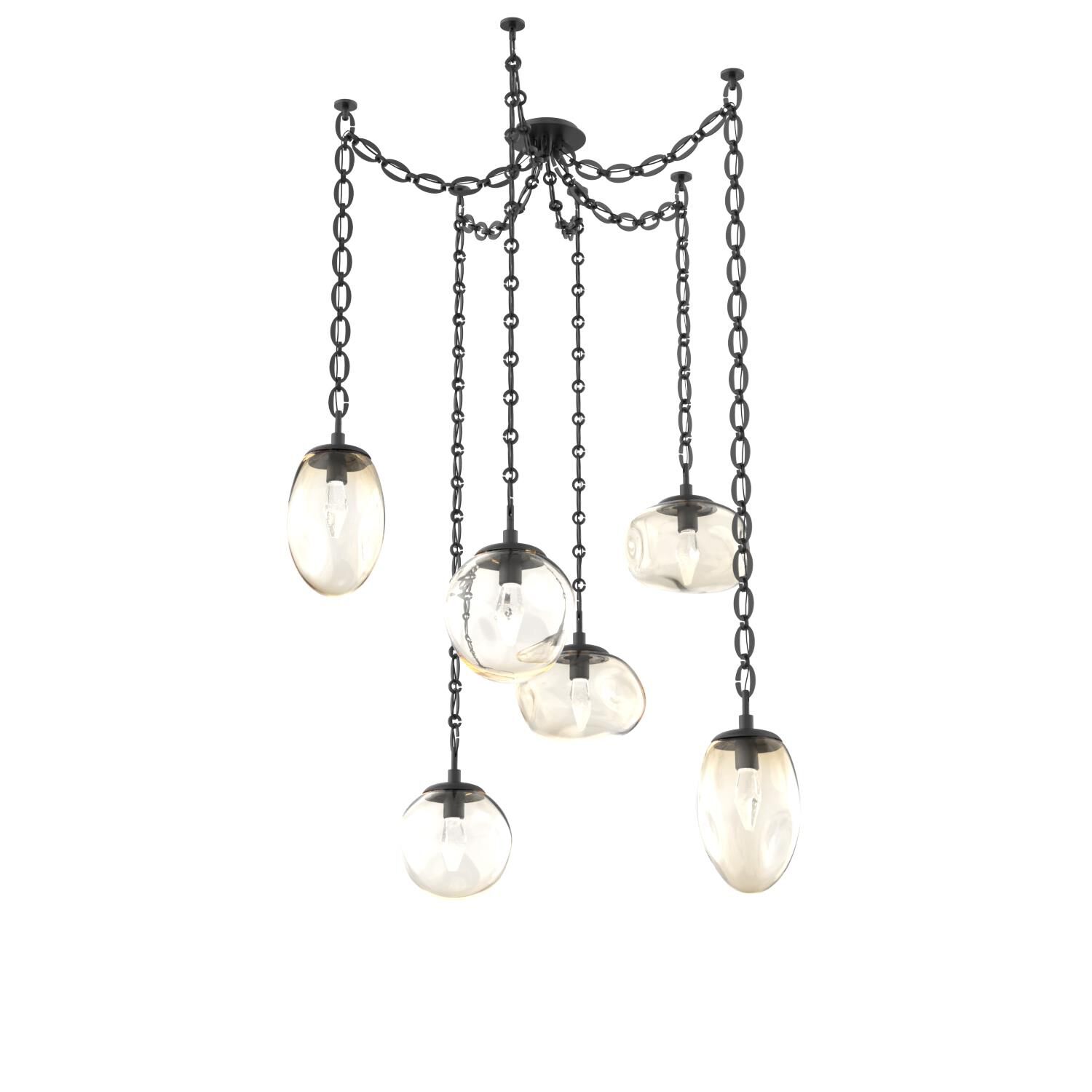 Levi Wilson Cosmos 17 Inch Multi Pendant Light by Hammerton Studio