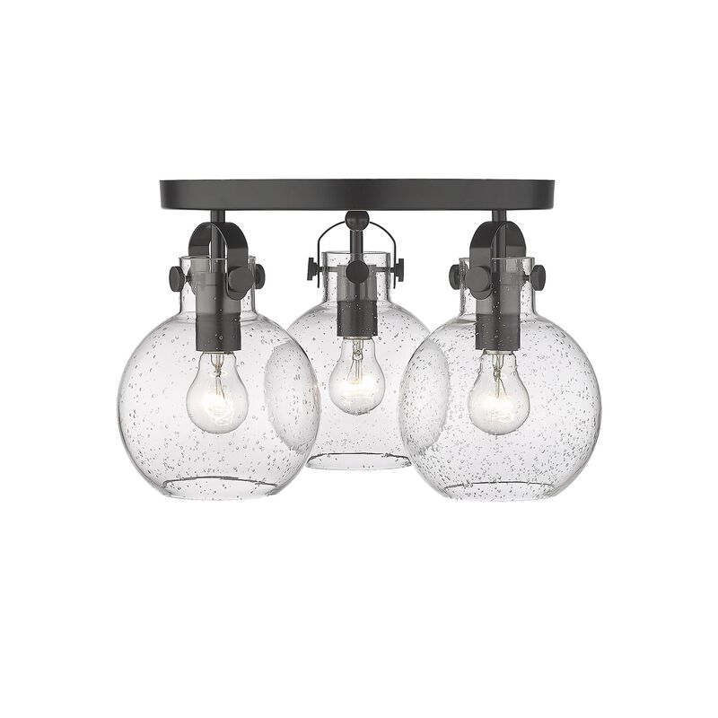 Bruno Marashlian Newton Sphere 19 Inch 3 Light Flush Mount by Innovations Lighting
