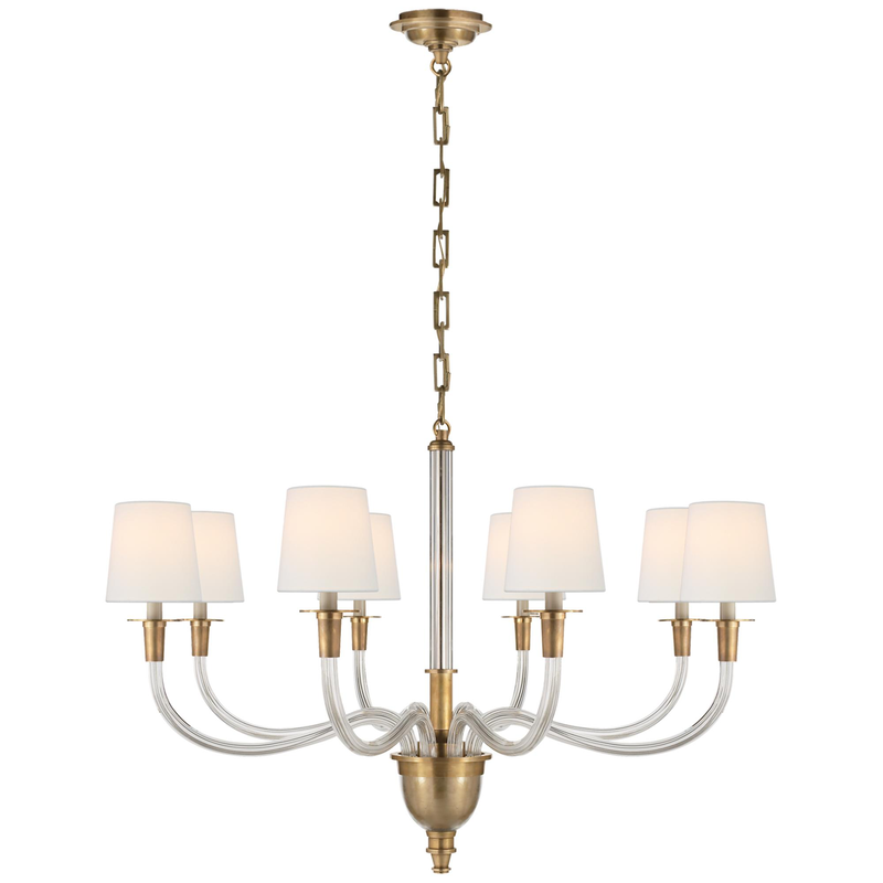 Thomas O'Brien Vivian 36 Inch 8 Light Chandelier by Visual Comfort Signature Collection
