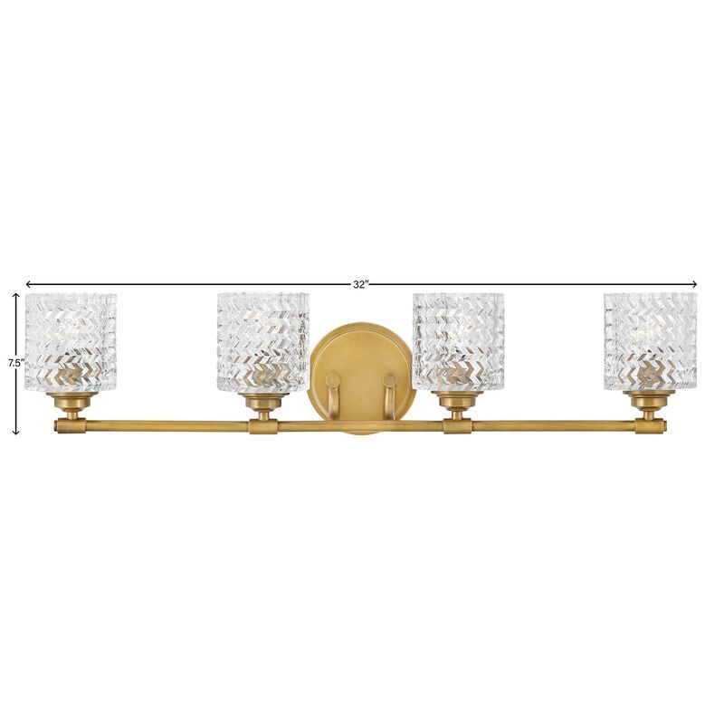 Elle 32 Inch 4 Light Bath Vanity Light by Hinkley Lighting