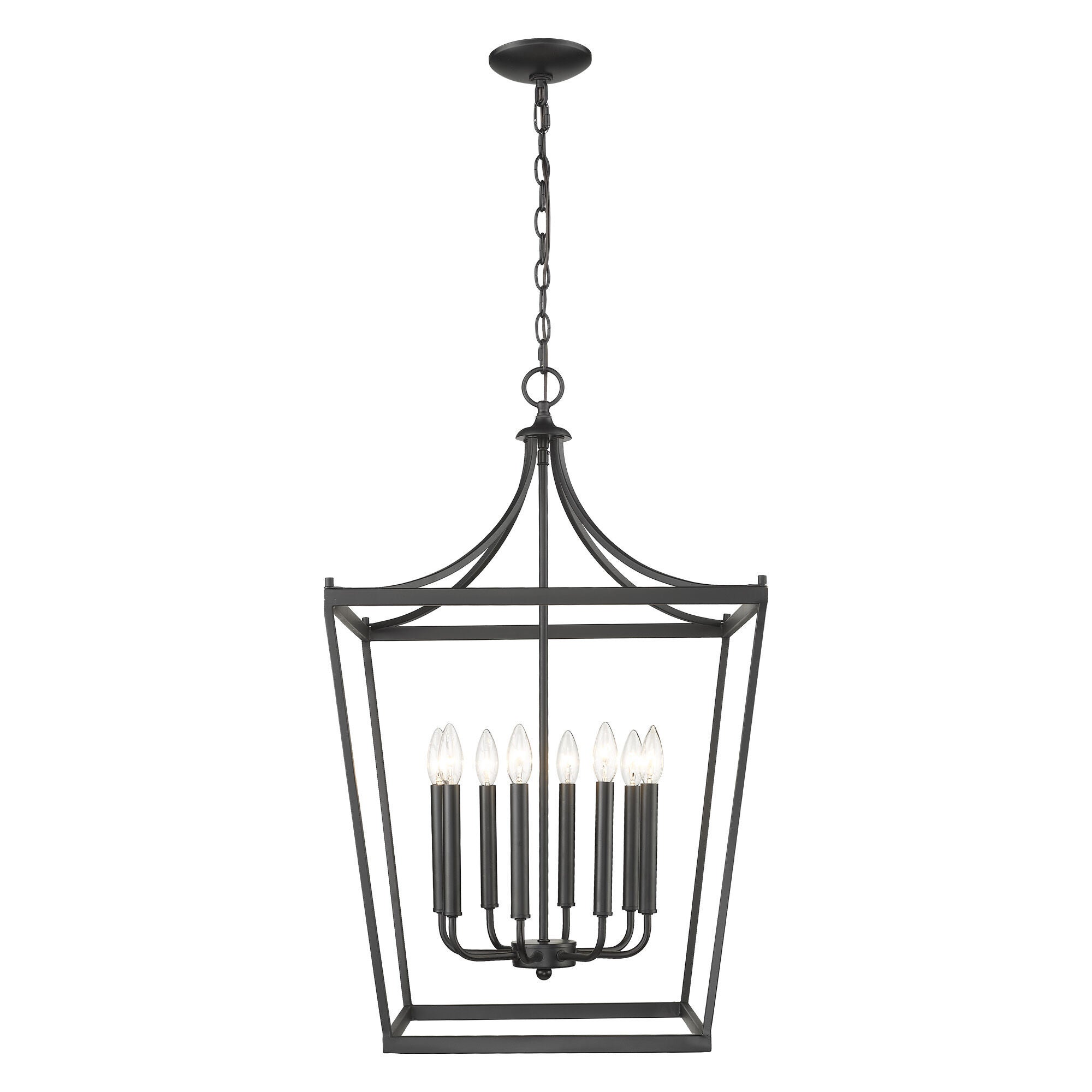 Shown in Matte Black finish and -- glass and -- shade