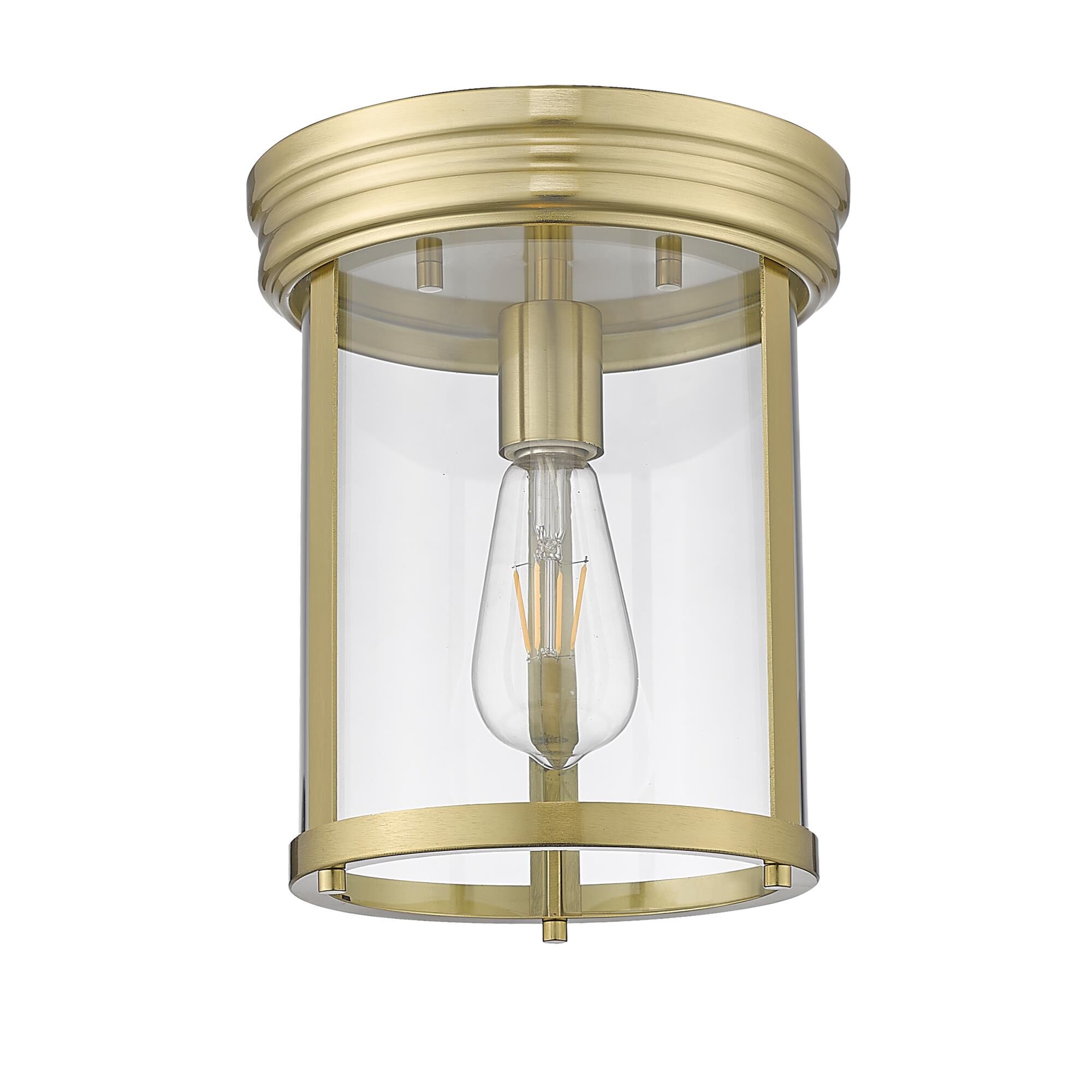 Shown in Luxe Gold finish and Clear glass