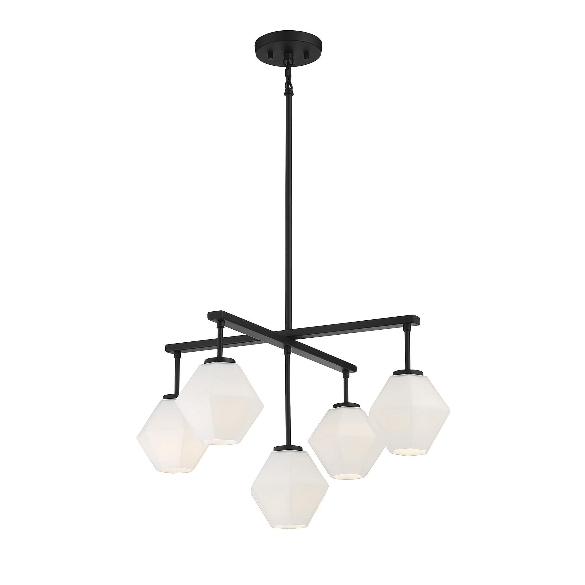 26 Inch 5 Light LED Chandelier by Meridian Lighting