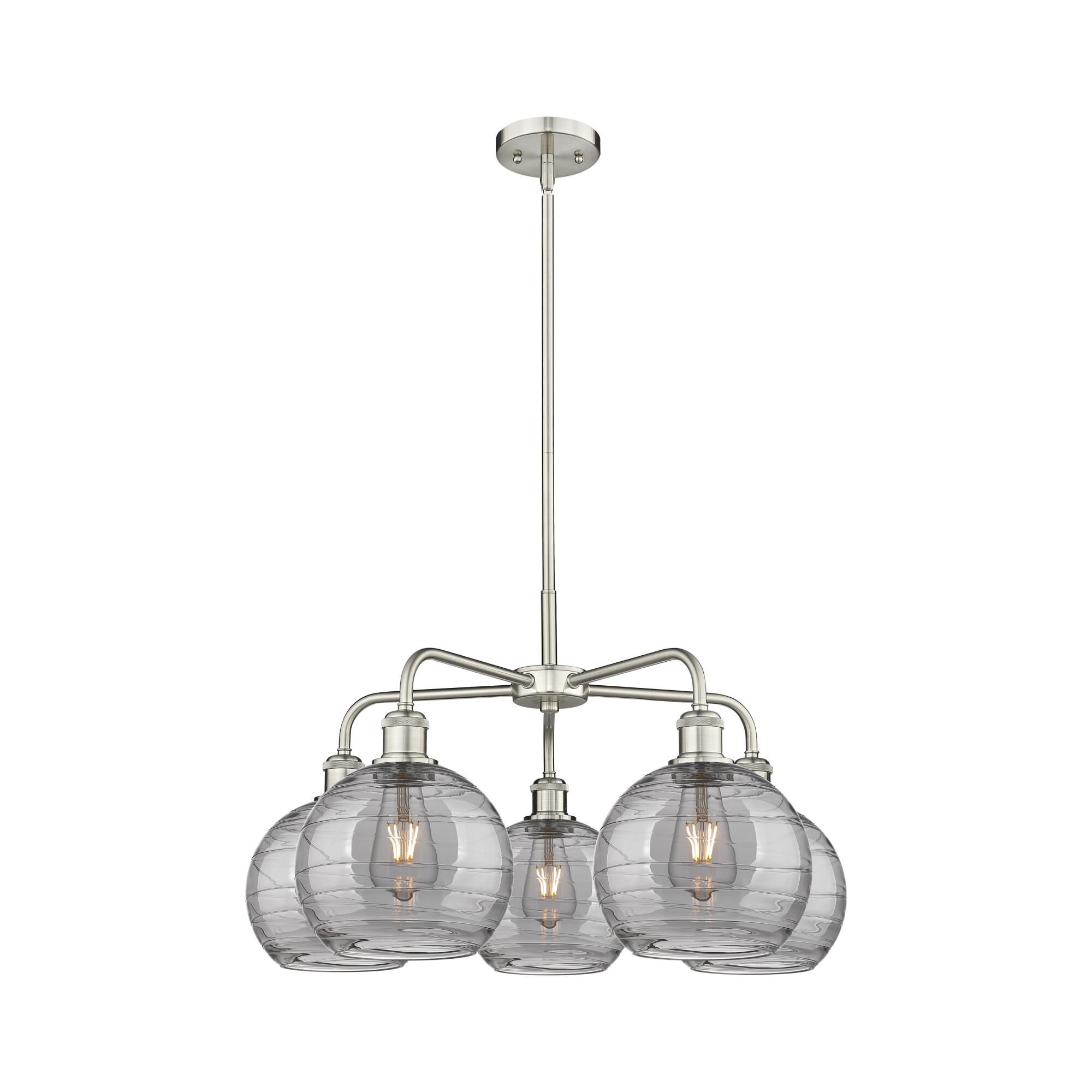 Bruno Marashlian Athens Deco Swirl Chandelier by Innovations Lighting
