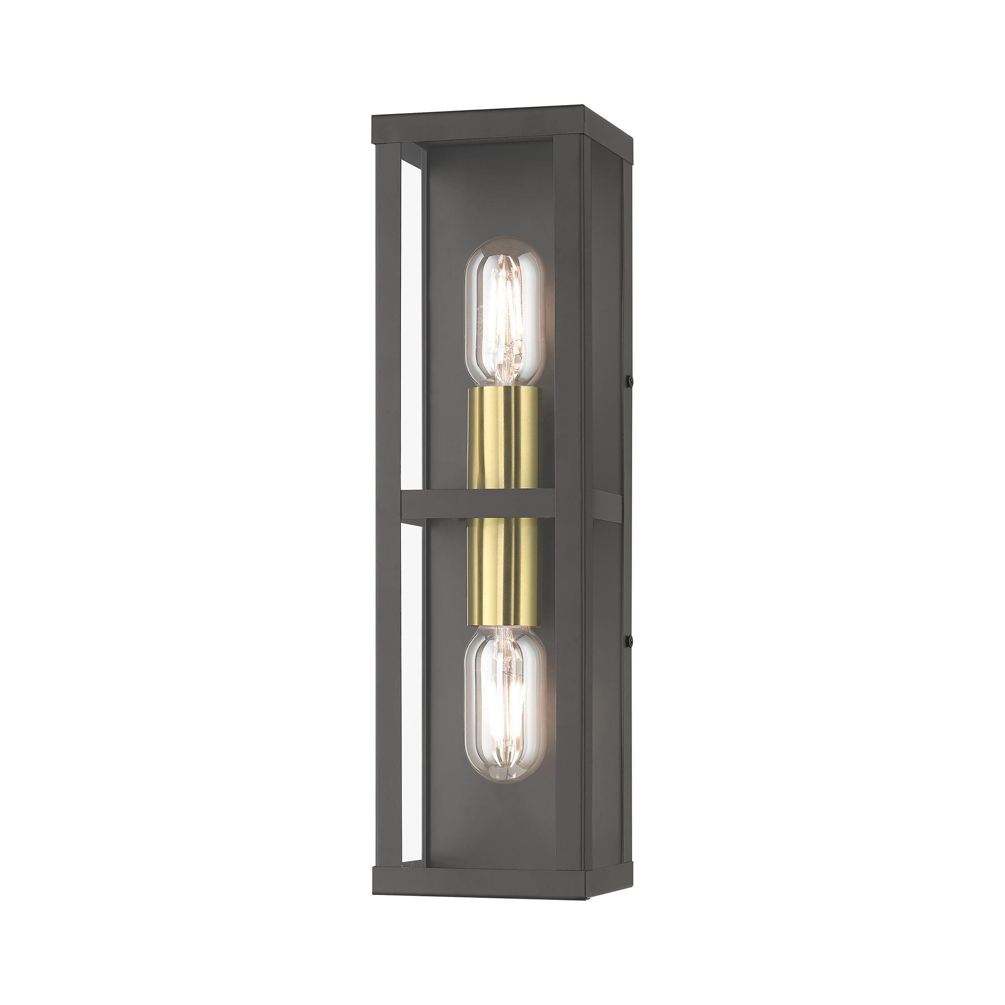 Gaffney 16 Inch Tall 2 Light Outdoor Wall Light by Livex Lighting