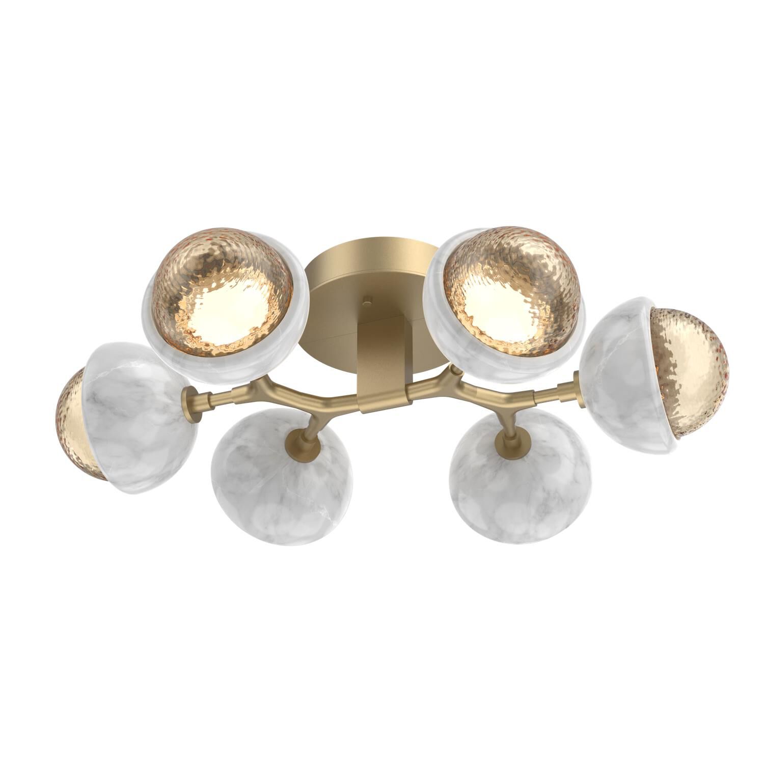 Levi Wilson Cabochon 27 Inch Flush Mount by Hammerton Studio