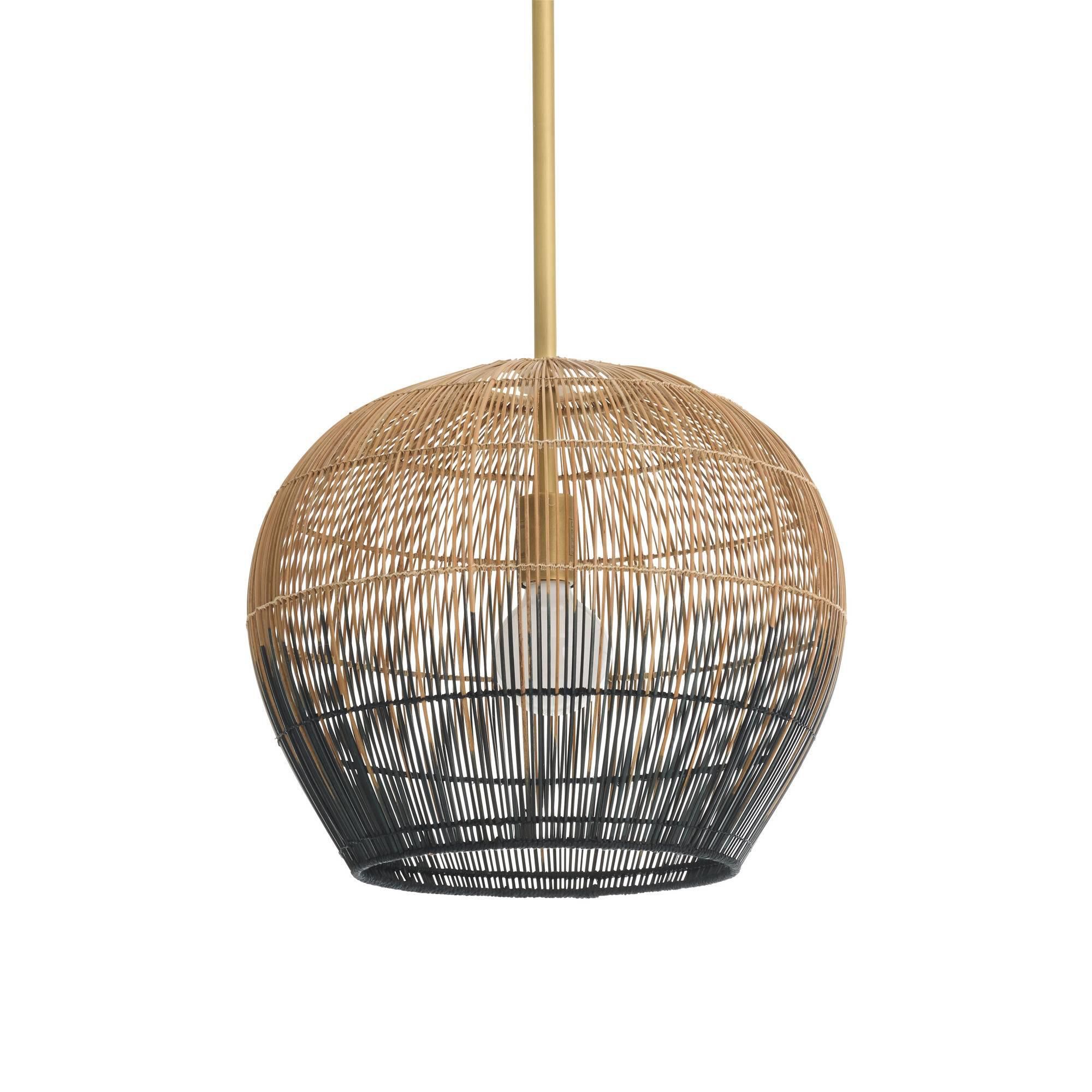 Shown in Natural and Black and Antique Brass finish