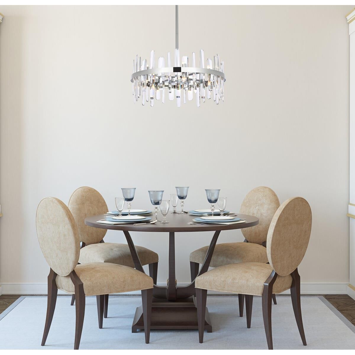 Serena 25 Inch Large Pendant by Elegant Lighting