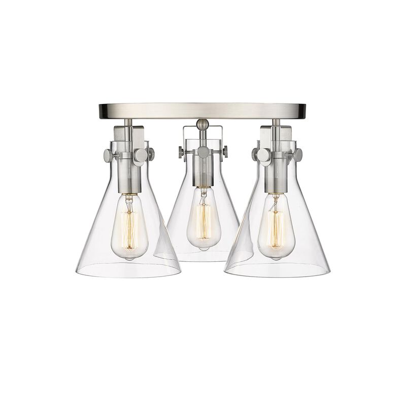 Bruno Marashlian Newton Cone 19 Inch 3 Light Flush Mount by Innovations Lighting