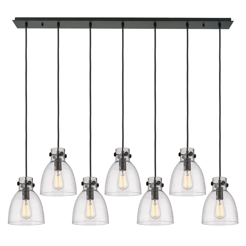 Bruno Marashlian Newton Bell 51 Inch 7 Light Linear Suspension Light by Innovations Lighting