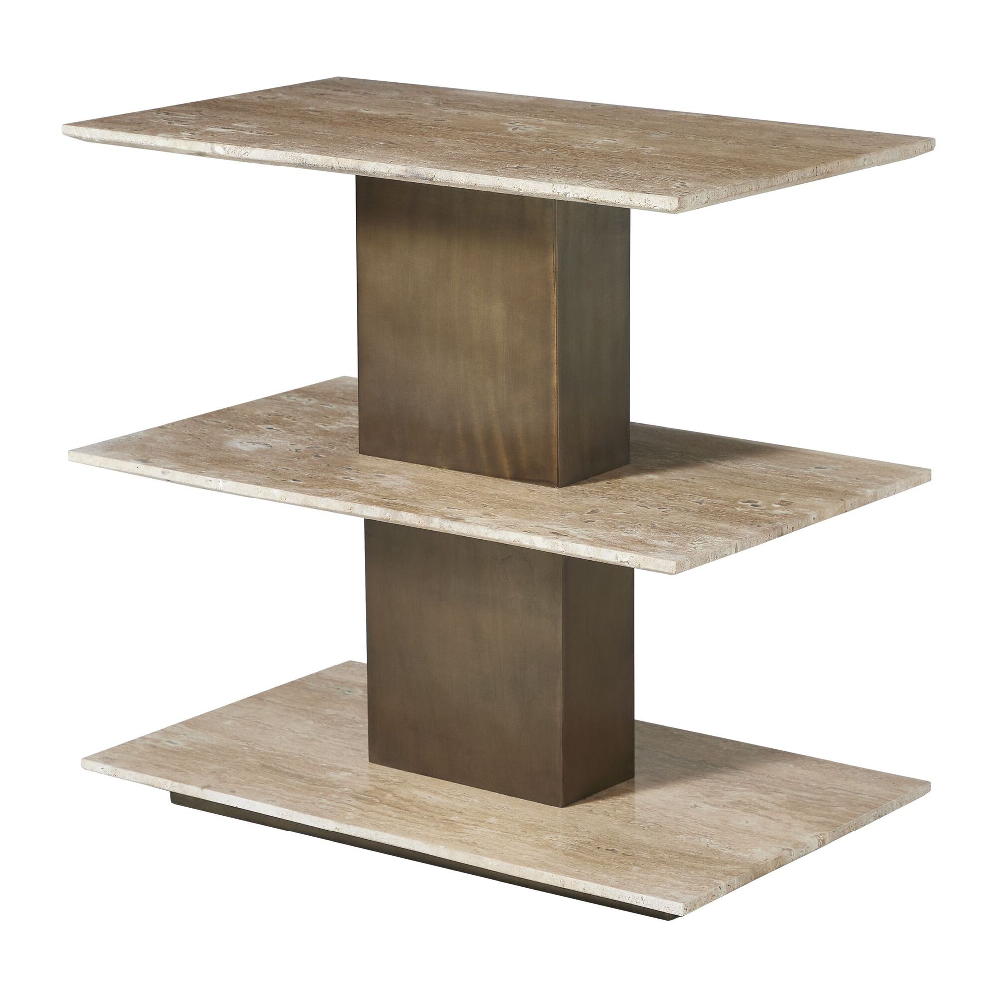 Travertini 22 Inch Accent Table,