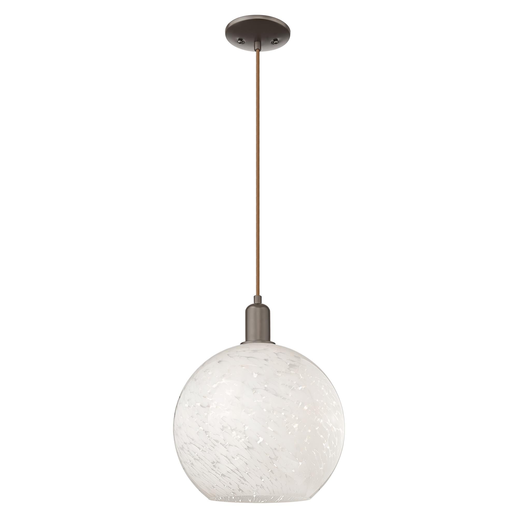 Bruno Marashlian White Mouchette Mini Pendant by Innovations Lighting
