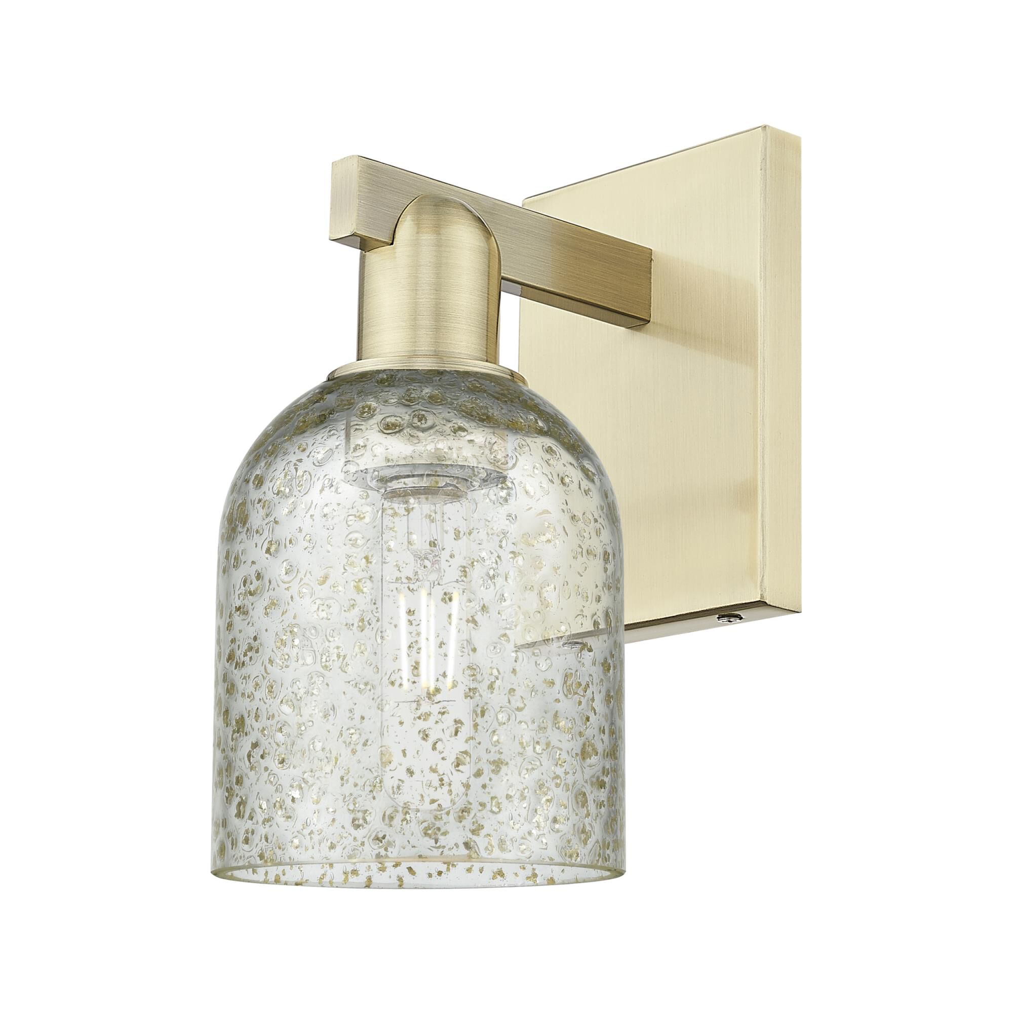 Shown in Antique Brass finish and Mica glass